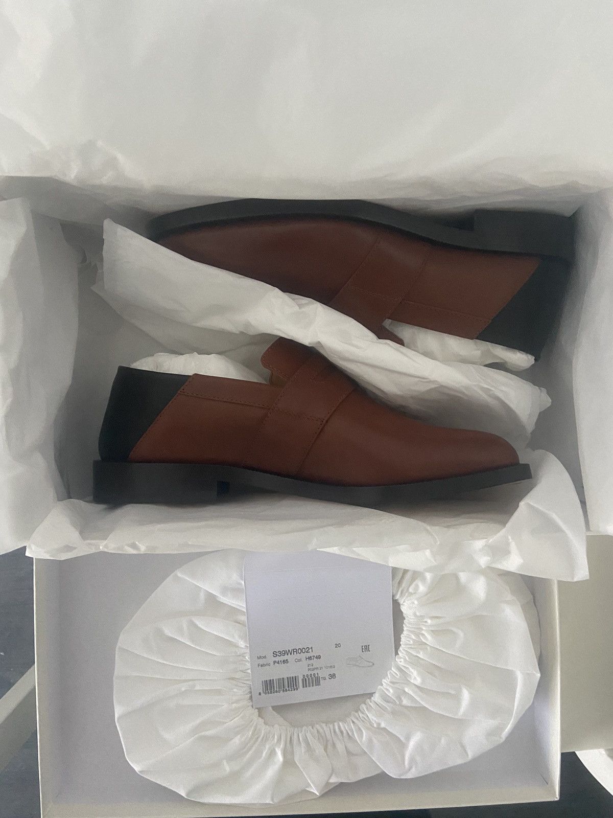 Maison Margiela Maison Margiela Brown & Black Tabi Loafers Size US 5.5 / EU 38 - 1 Thumbnail