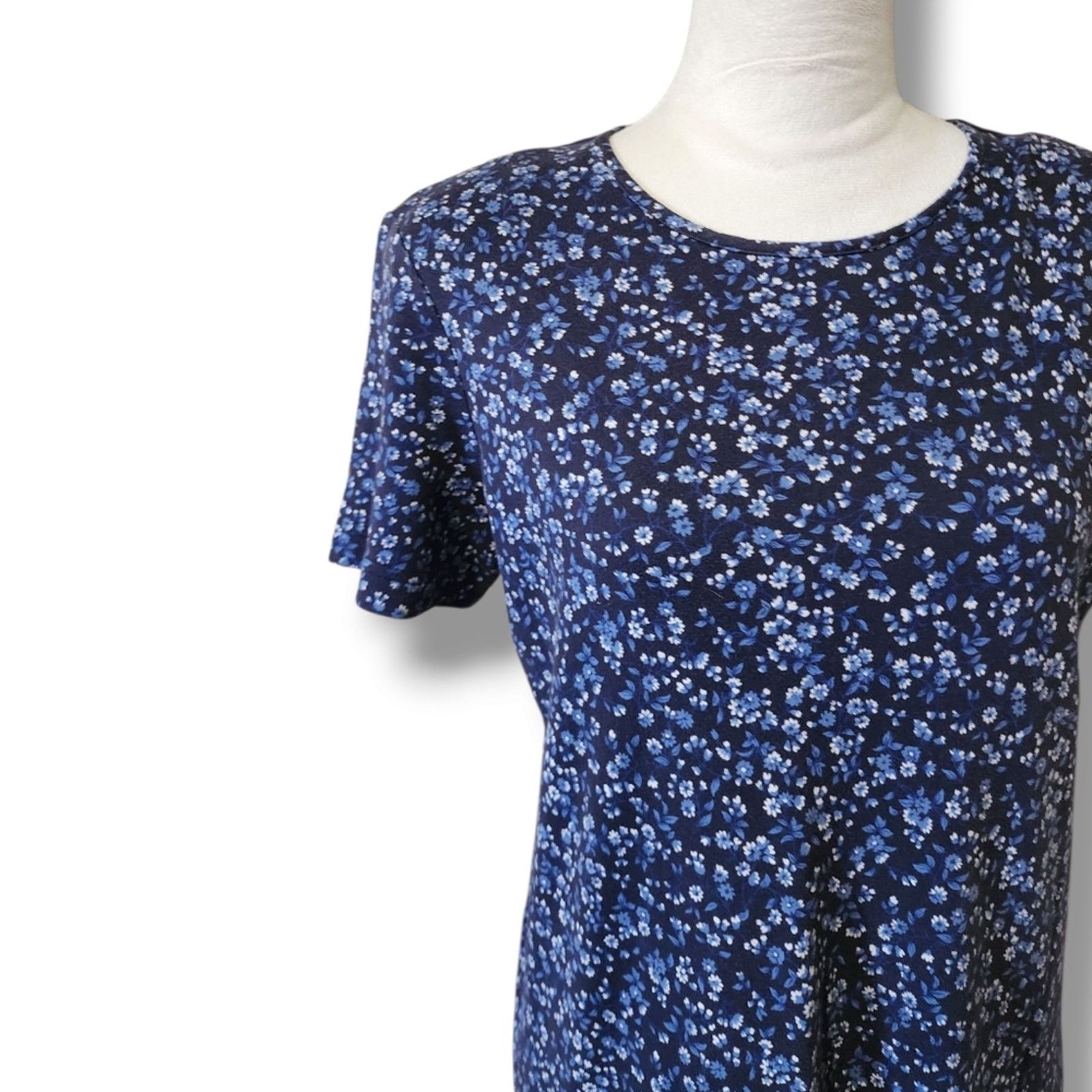 Vintage Vintage 90's Talbots Ditsy Floral Short Sleeve Maxi Dress Size S / US 4 / IT 40 - 4 Thumbnail