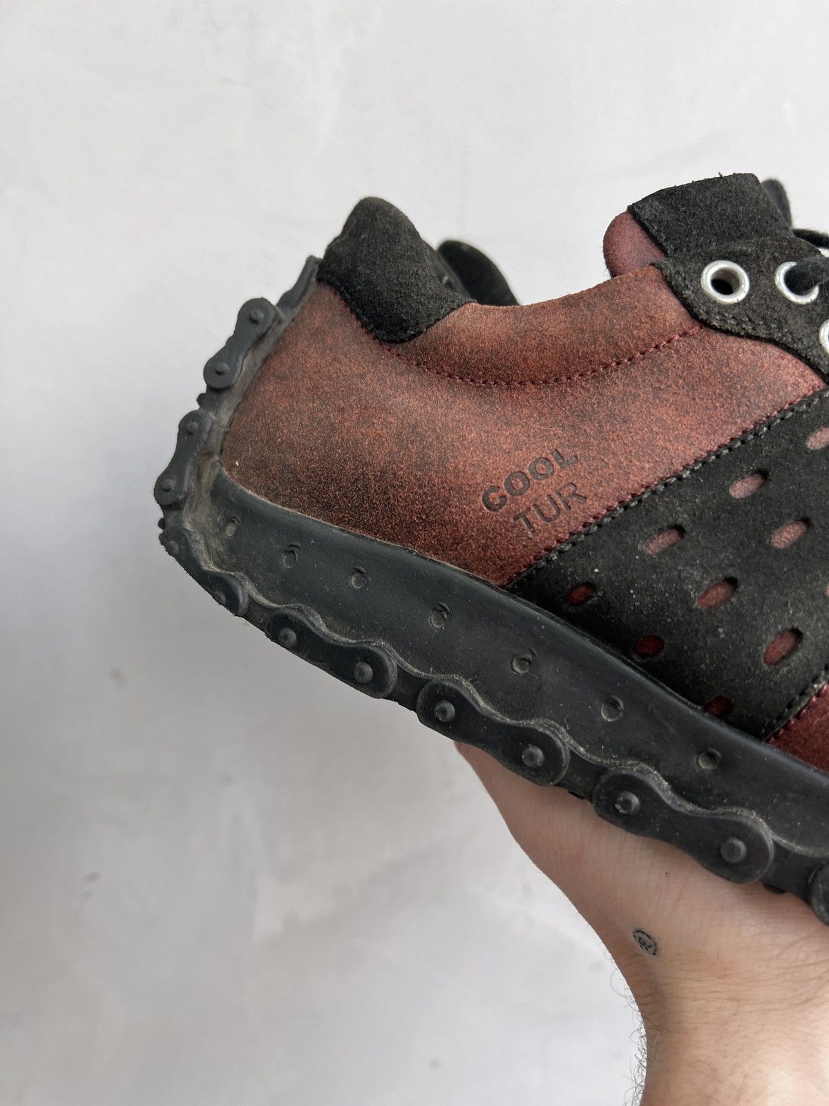 Maison Margiela 90s MARGIELA STYLE LEATEHR CHAIN PART LOW BOOTS Size US 7 / EU 40 - 5 Thumbnail