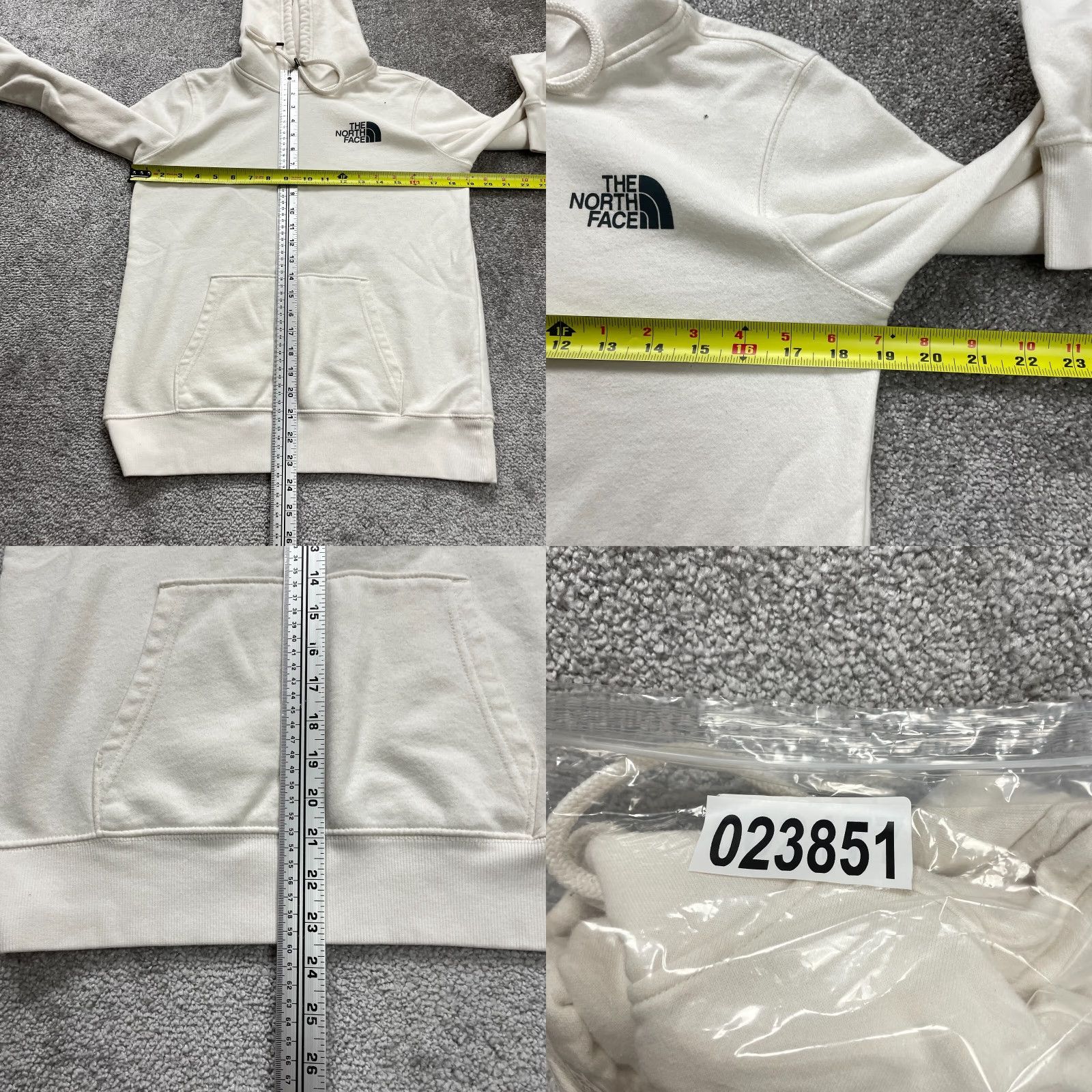 The North Face The North Face Graphic Hoodie Womens XS White Fleece Cotton Pullover Sweatshirt Size XS / US 0-2 / IT 36-38 - 8 Thumbnail