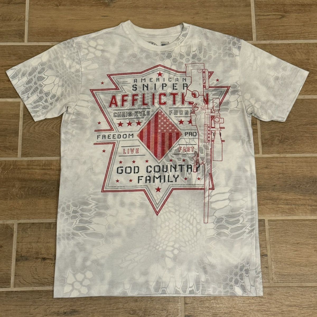 Affliction × Vintage Affliction Chris Kyle American Sniper Freedom T-Shirt Size US M / EU 48-50 / 2 - 1 Thumbnail