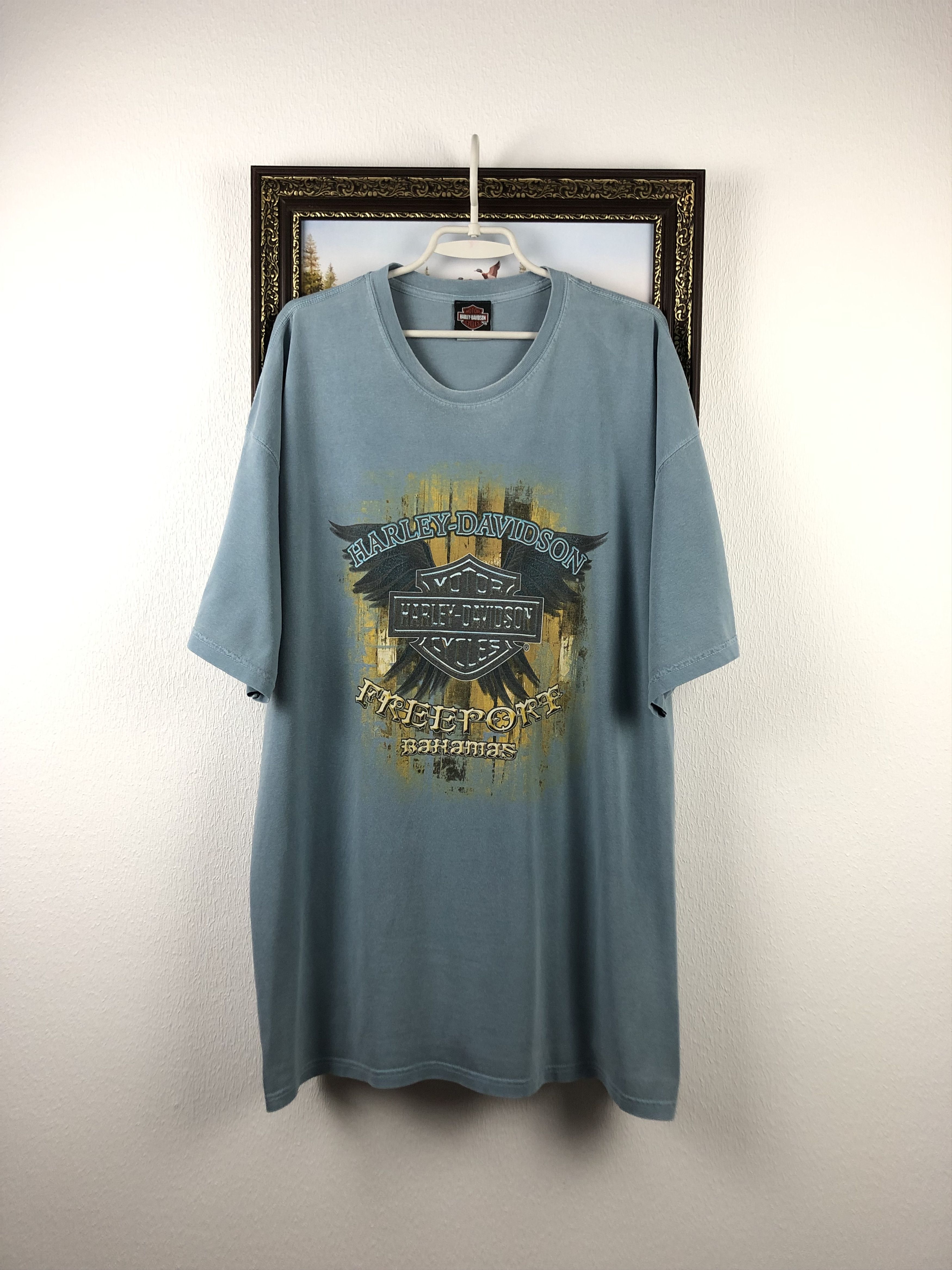 Harley Davidson Vintage Harley Davidson Freeport Bahamas Tee Shirt Over Size US XXL / EU 58 / 5 - 1 Thumbnail