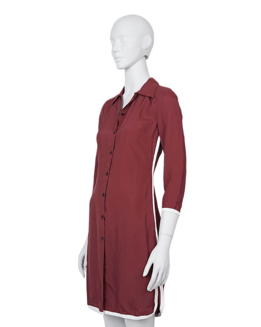 Miu Miu Miu Miu S/S2000 Burgundy Runway Dress Size XS / US 0-2 / IT 36-38 - 3 Thumbnail