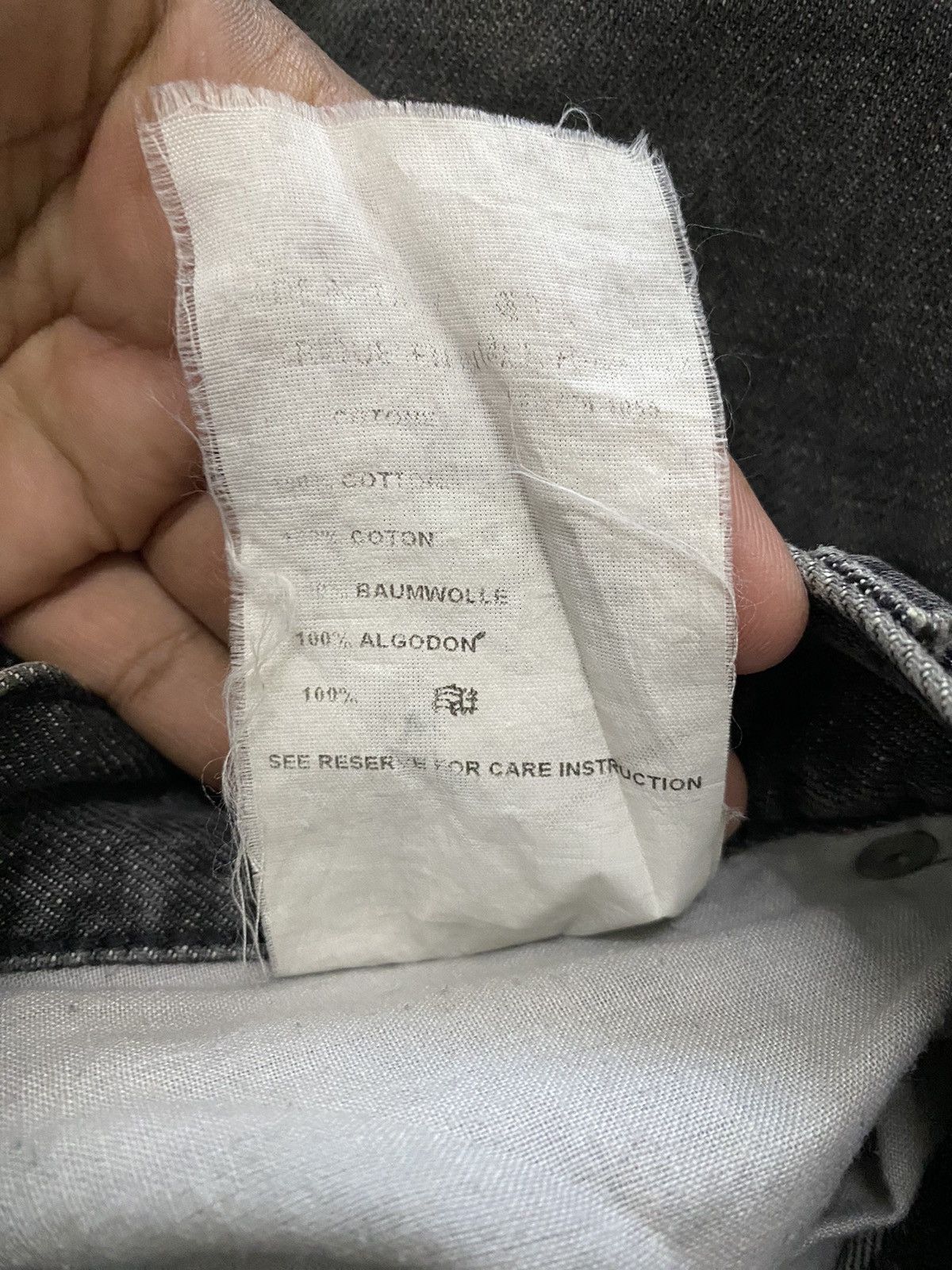 Helmut Lang last drop & binding HELMUT LANG FADED BLACK DENIM LOW WAIST Size US 32 / EU 48 - 10 Thumbnail