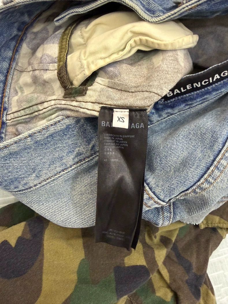 Balenciaga Balenciaga size XS Camouflage Fake Two-Piece Patchwork Den Size US 27 - 7 Thumbnail