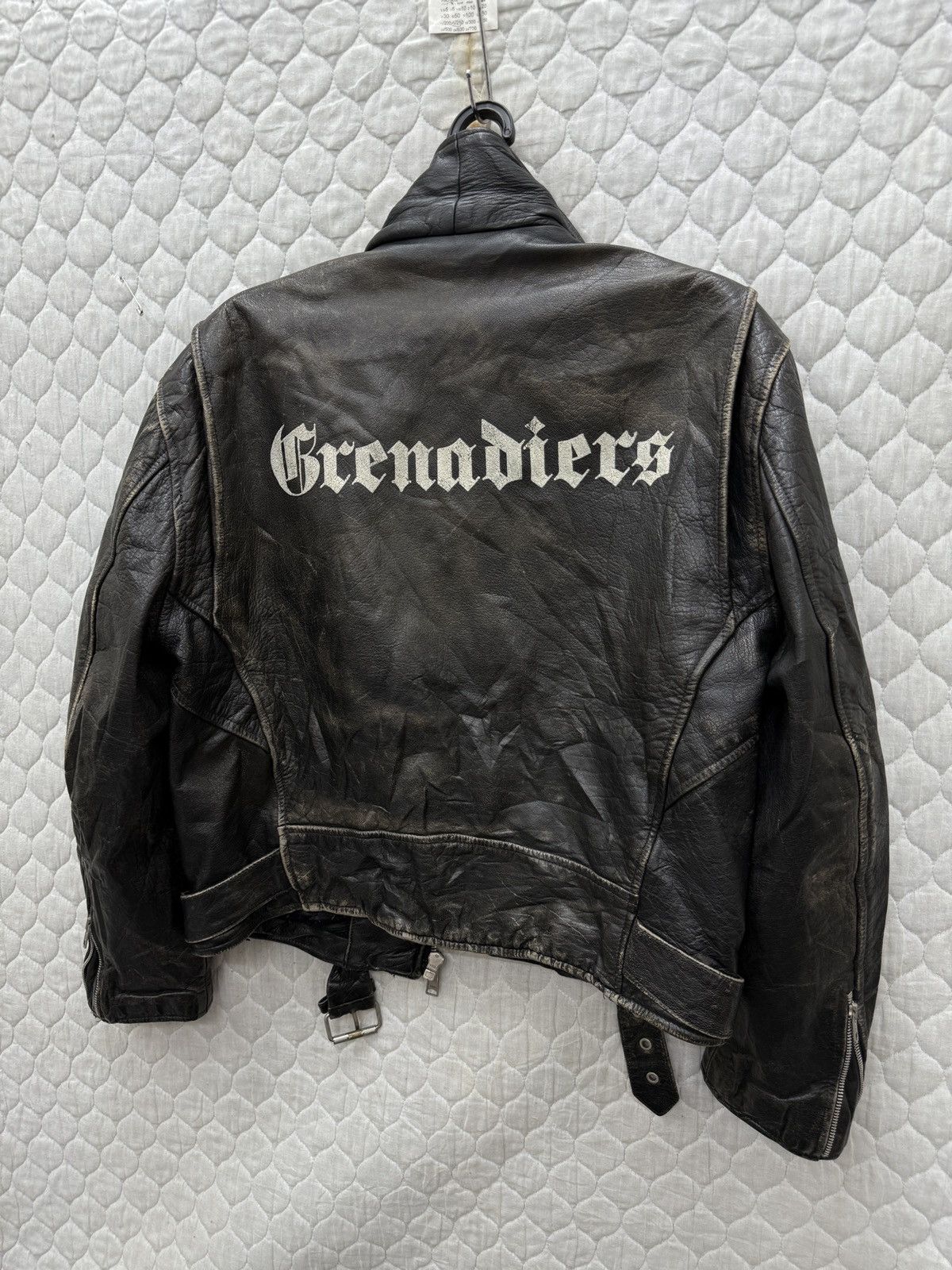 Genuine Leather 🔥🔥🔥ARCHIVE VINTAGE GRENADIERS DOUBLE COLLAR LEATHER JACKET Size US M / EU 48-50 / 2 - 5 Thumbnail