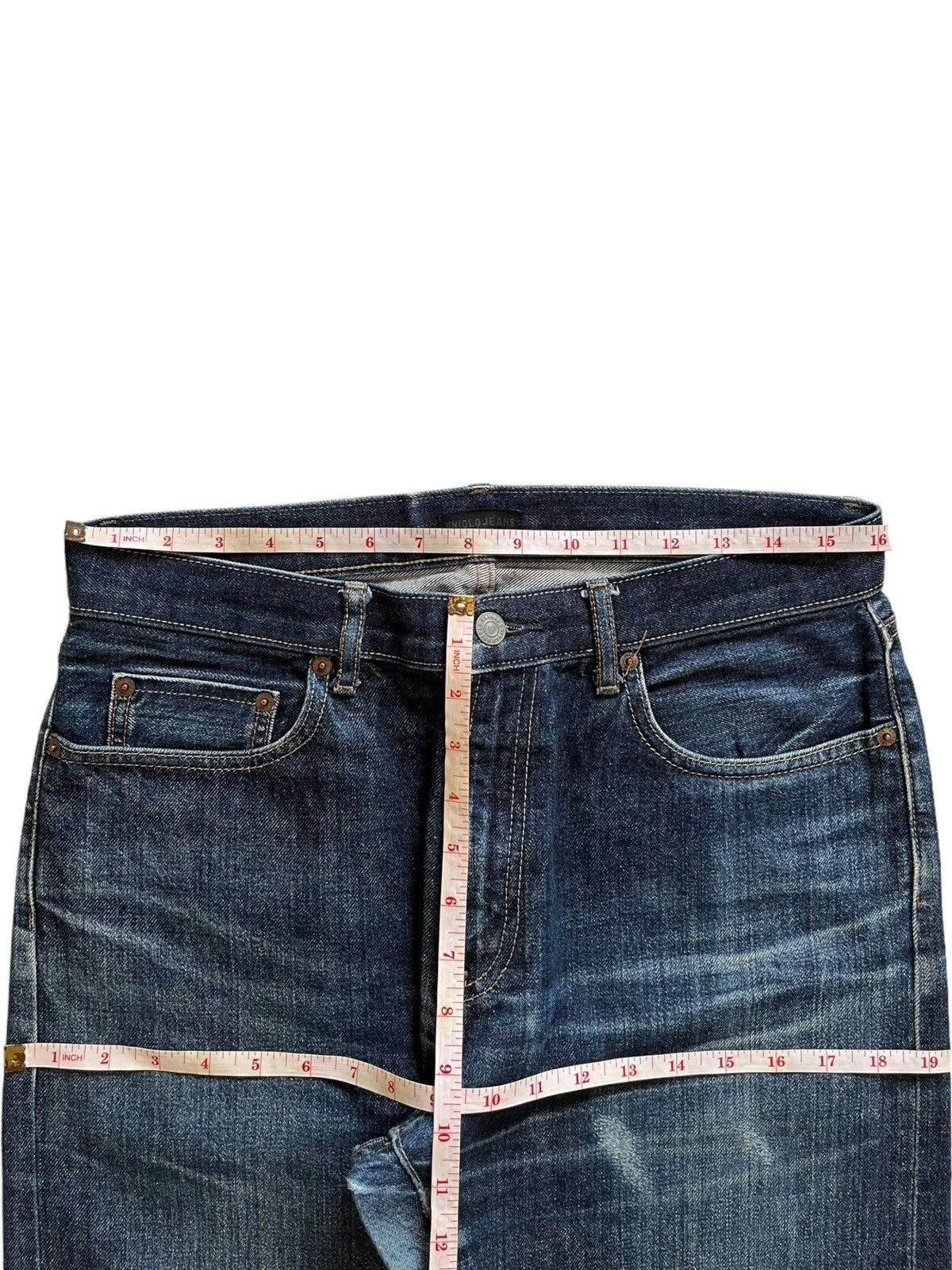Uniqlo Vintage Japanese Uniqlo Selvedge Dark Wash Loose Jeans Size US 32 / EU 48 - 13 Thumbnail