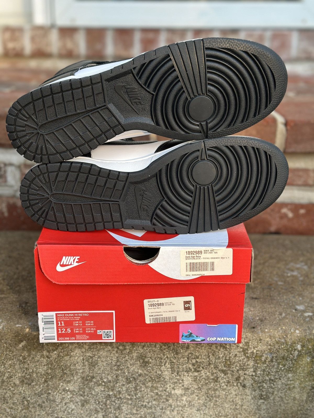 Nike Nike Dunk High Panda Black White (11M) Size US 11 / EU 44 - 5 Thumbnail