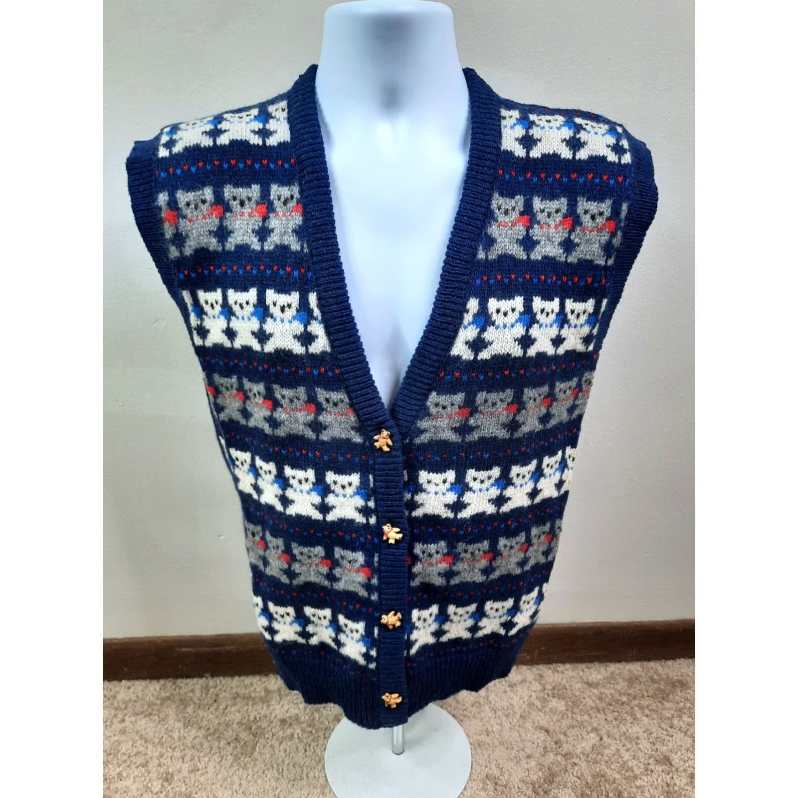 Vintage VINTAGE The Eagle's Eye Sweater Vest Size US M / EU 48-50 / 2 - 5 Thumbnail