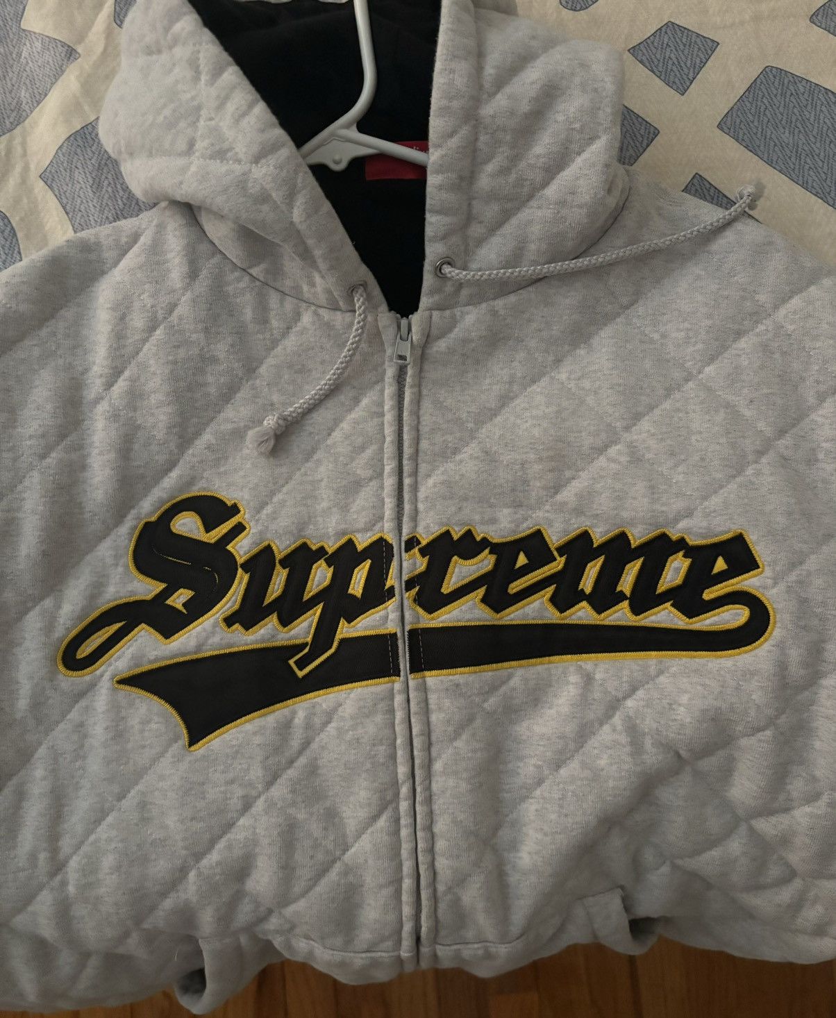 Supreme Supreme Quilted Zip Up Hoodie Sweatshirt Size US M / EU 48-50 / 2 - 5 Thumbnail