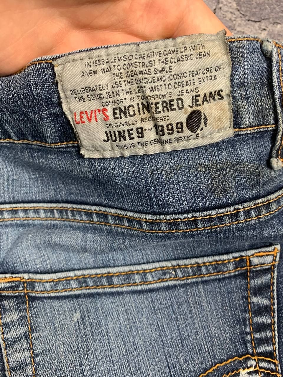 Levi's Levi’s Vintage Paint Jeans W35 L32 (Fits L27) Blue Size US 32 / EU 48 - 19 Thumbnail