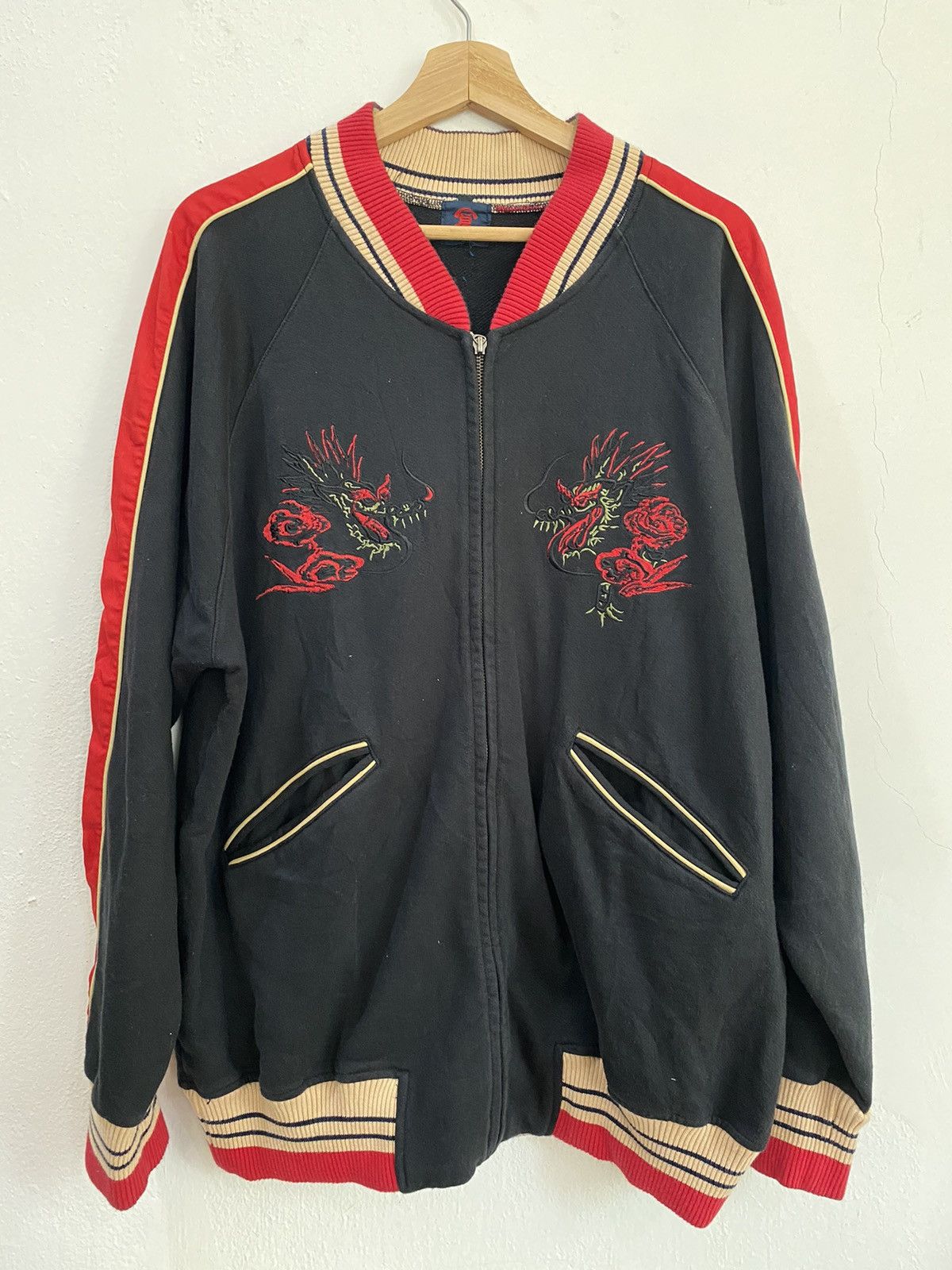 Japanese Brand × Vintage 🔥Rare Sukajan Embroidery Dragon Size US XL / EU 56 / 4 - 2 Thumbnail