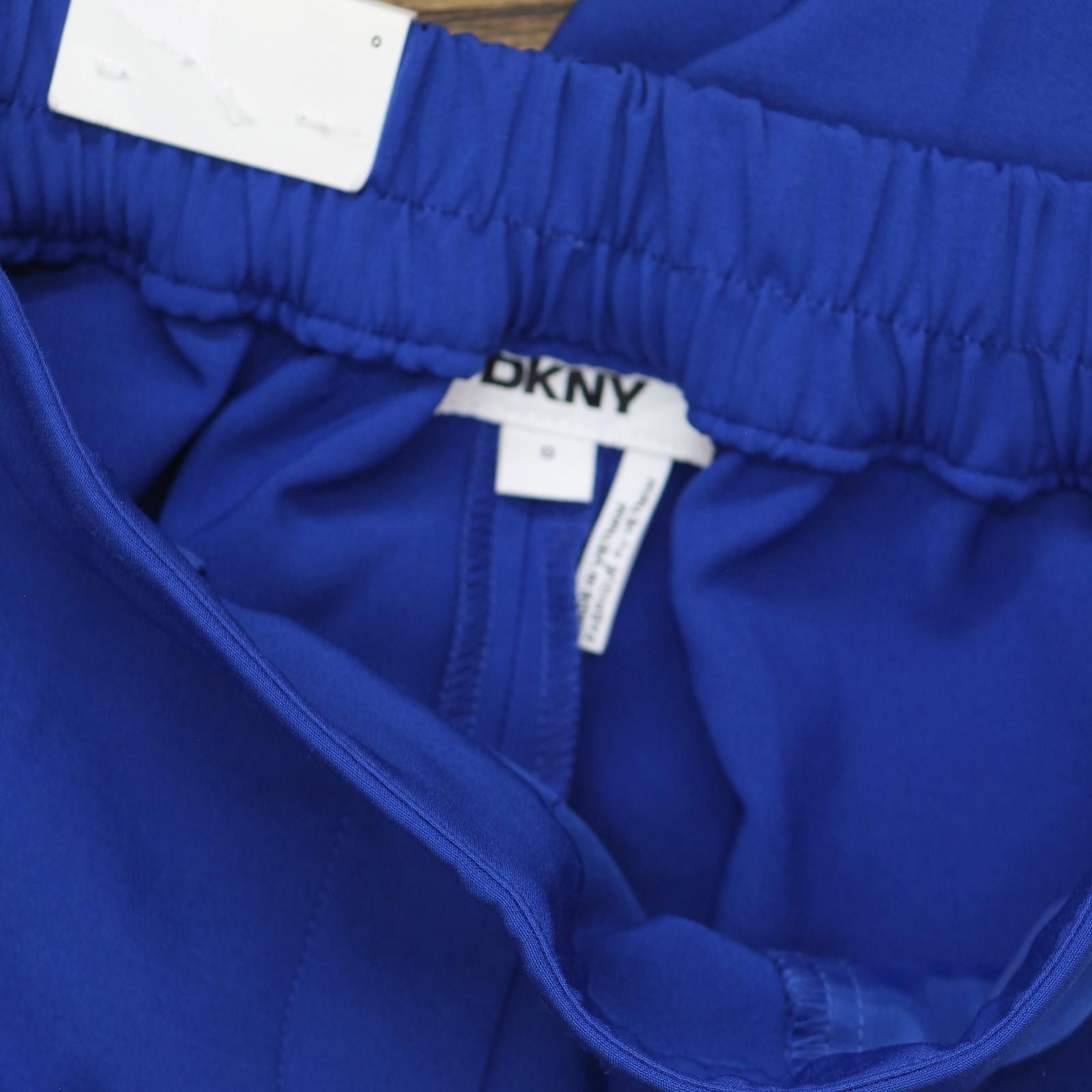 DKNY Nwt Dkny Pants With Elasticated-back Ug4pd327 Lapis Blue 0 Size 25" / US 0 / IT 36 - 4 Thumbnail