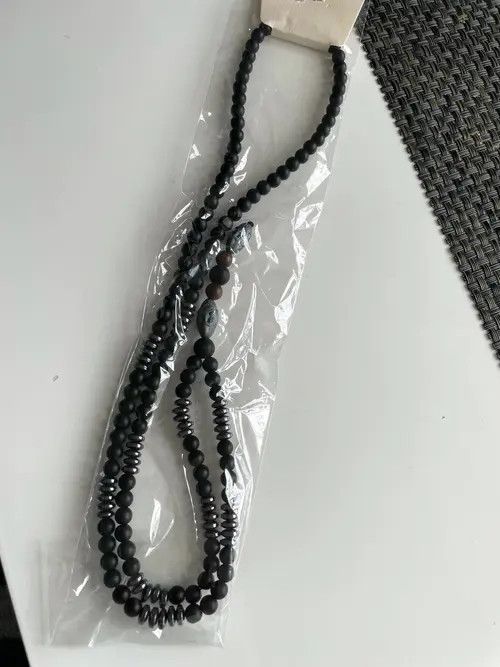 Jewelry Hematite Carving Bead Necklace🔥🔥🔥 Size ONE SIZE - 4 Thumbnail