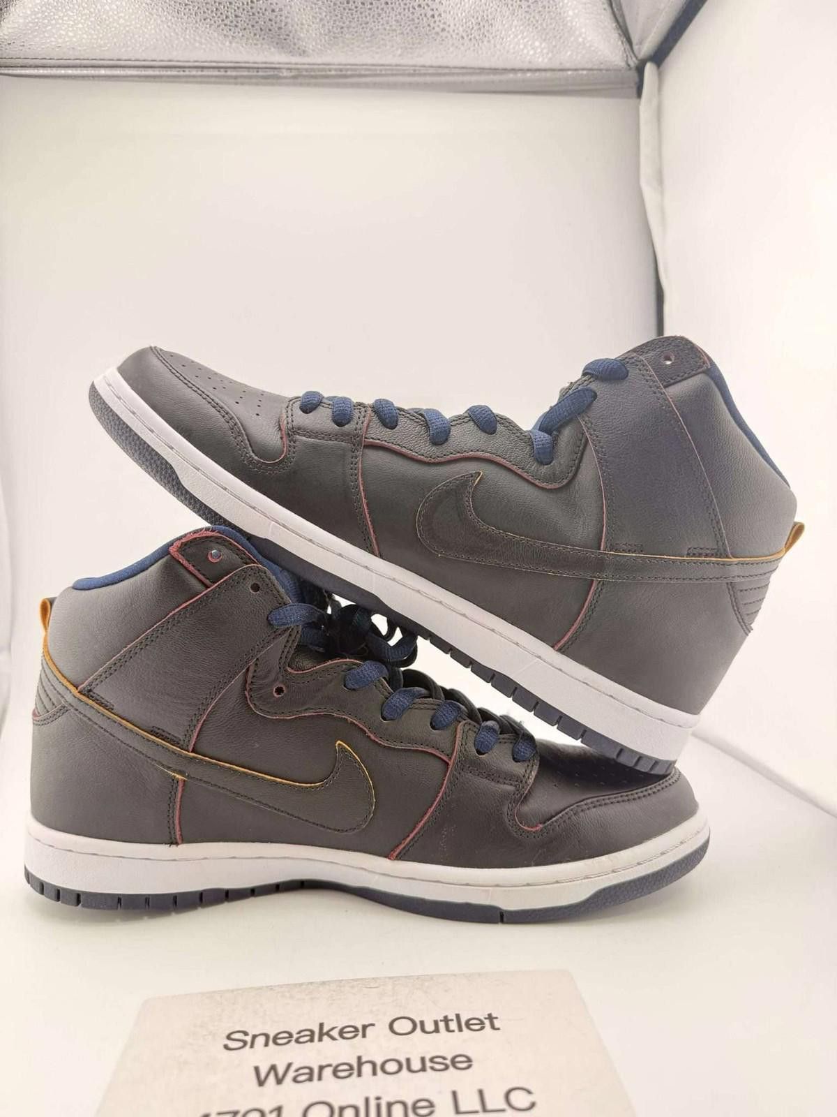 Nike Nike SB Dunk High Pro NBA Black College Navy US 11 New Size US 11 / EU 44 - 6 Thumbnail