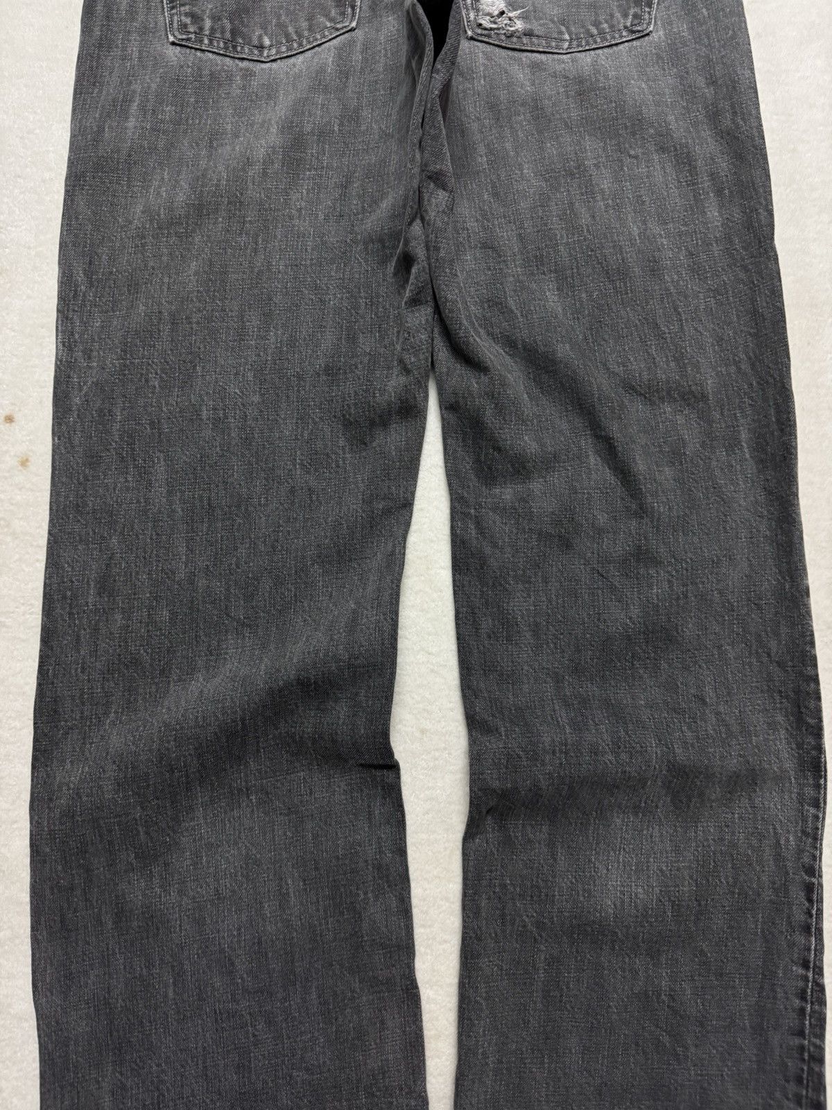 Japanese Brand 🔥OFFER🔥VINTAGE JAPANESE BAGGY THRASHED JEANS Size US 31 - 14 Thumbnail