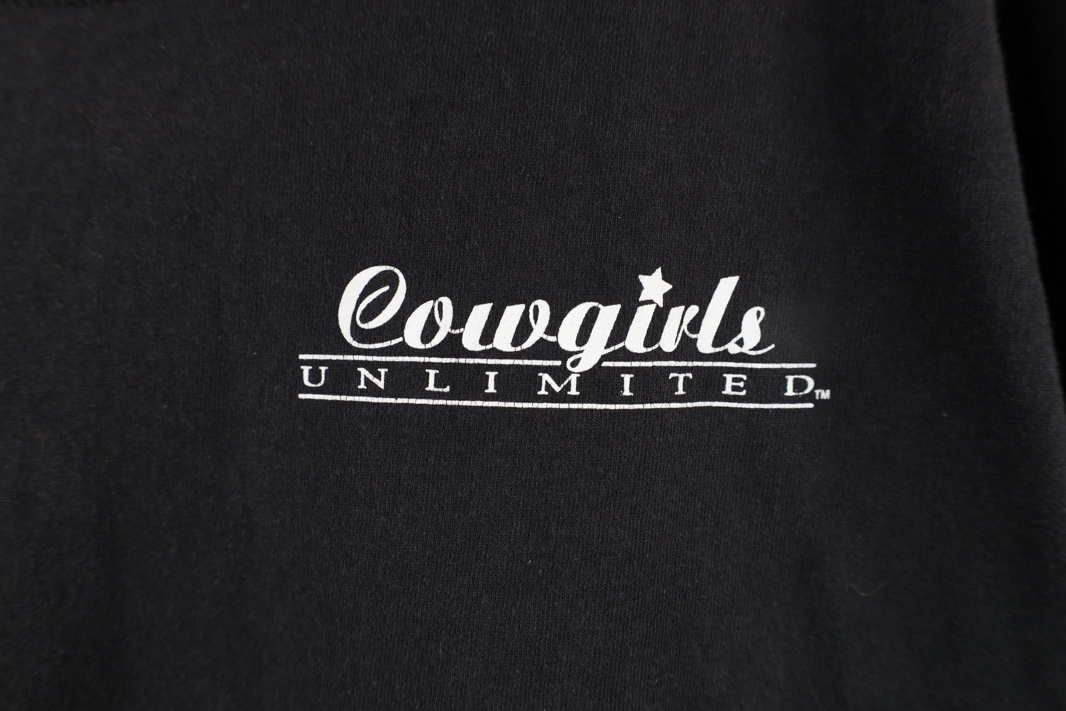 Vintage Vintage 90s Y2K Western Cowgirls Unlimited Horse T-Shirt Size L / US 10 / IT 46 - 4 Thumbnail