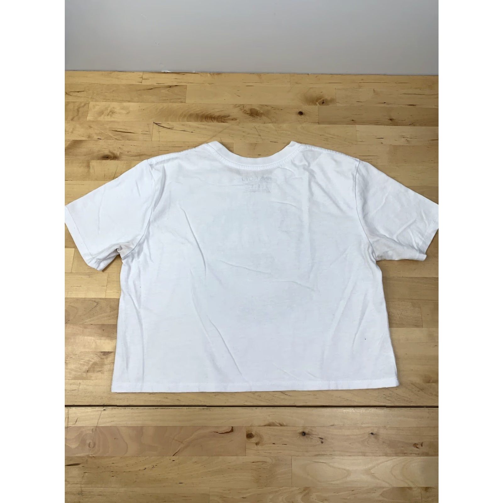 Vintage Pink Floyd 1973 U.S. Tour The Dark Side Of The Moon White Sz S Crop Top #2390 Size S / US 4 / IT 40 - 4 Thumbnail