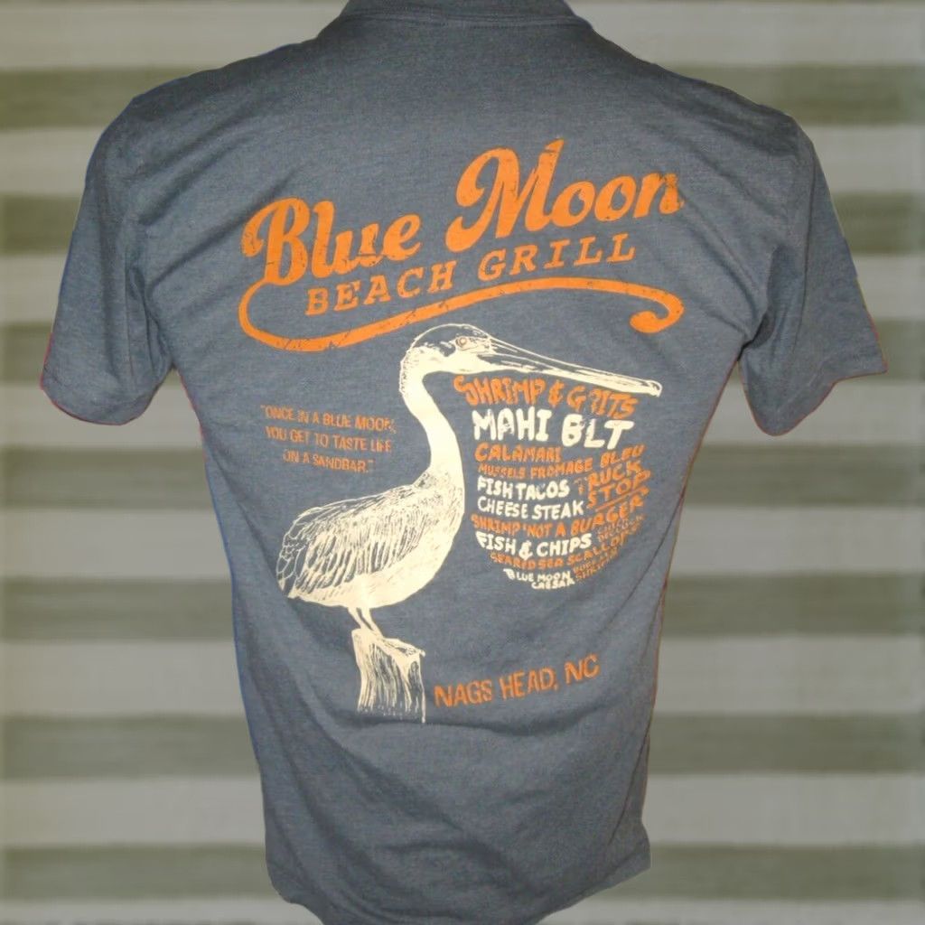 Next Level Nags Head Blue Moon Beach Grill Shirt Mens Medium Beer Dare NORTH CAROLINA Size US M / EU 48-50 / 2 - 1 Thumbnail