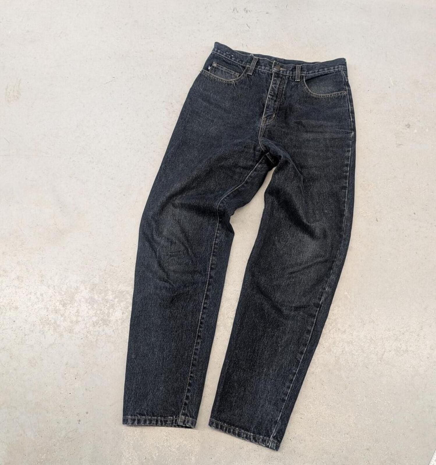 Playboy Vintage 90s Playboy Basic Jeans Dark Blue Denim Size US 31 - 3 Thumbnail