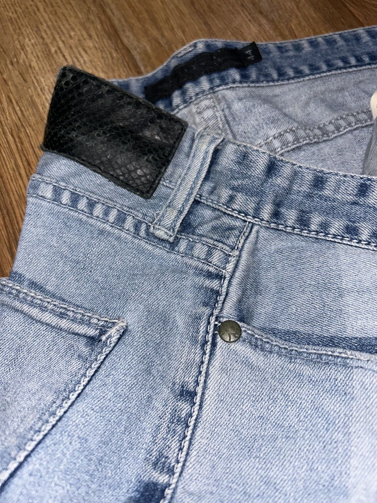GOSTAR DE FUGA Gostar de Fuga Paneled Straight Denim Pants Size US 30 / EU 46 - 11 Thumbnail