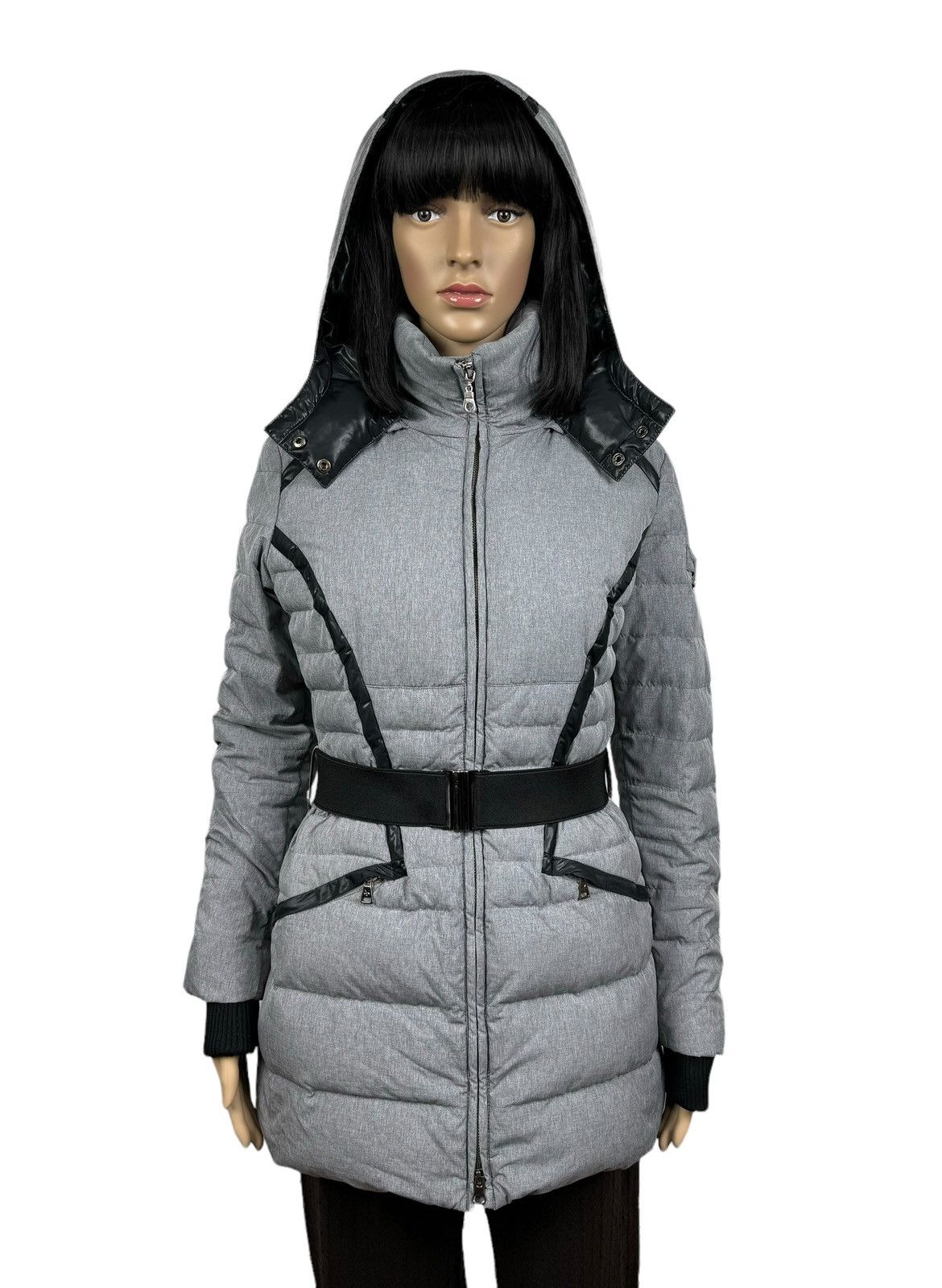 Other Who’s Who Grey Down Quilted Jacket Hooded size S Size S / US 4 / IT 40 - 3 Thumbnail