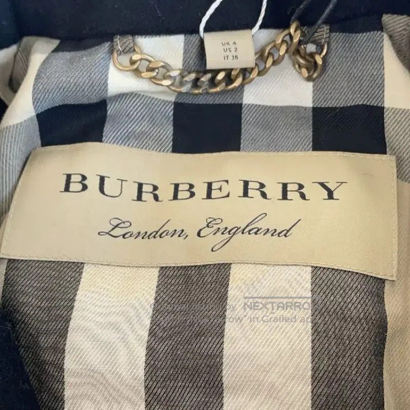 Burberry Burberry Women's Black Wool Trench Coat. Size L / US 10 / IT 46 - 3 Thumbnail