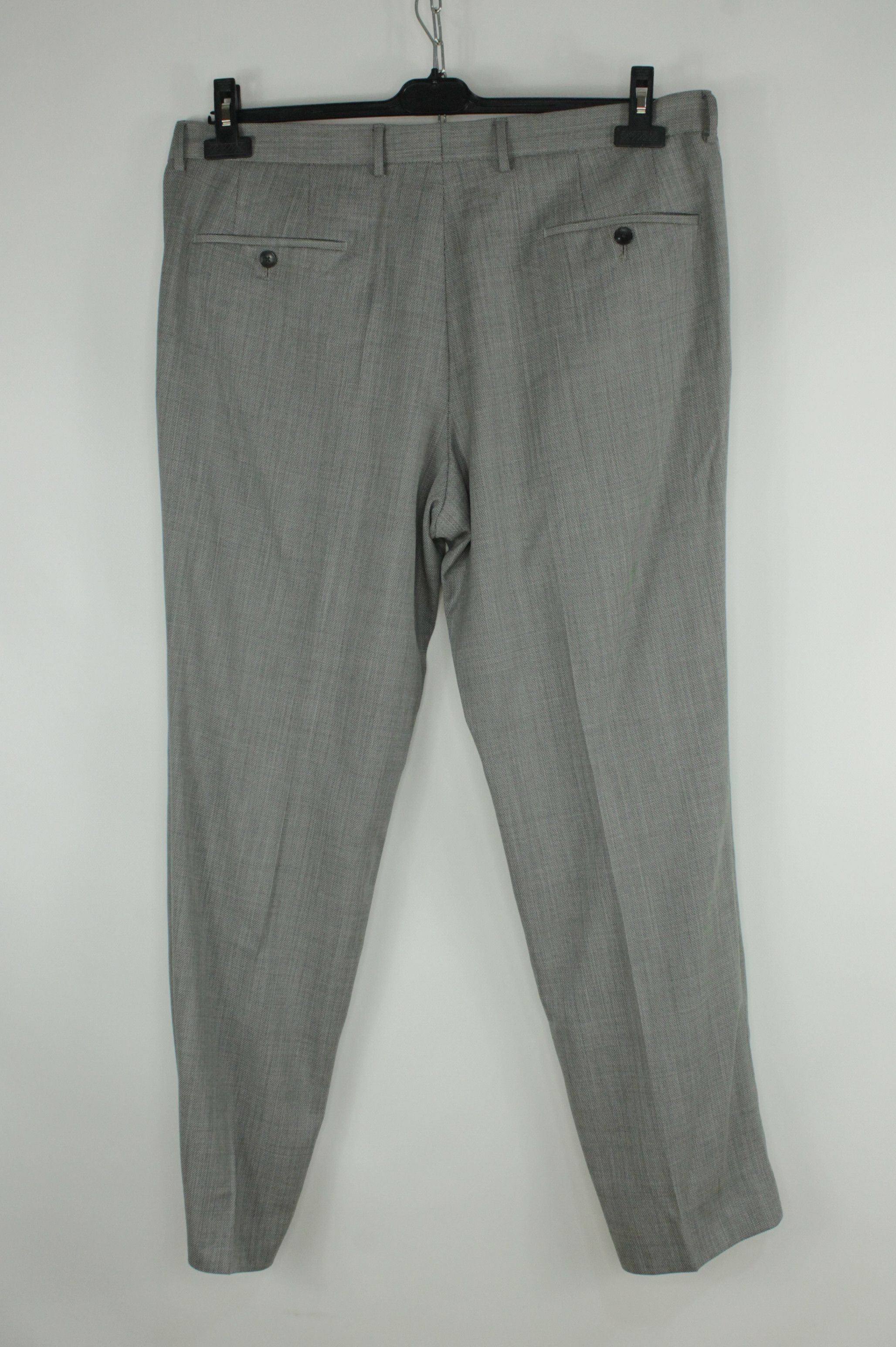Hugo Boss Hugo Boss Novan5/Ben2 Slim Fit Gray Light 140's Wool Suit Size 44R - 16 Thumbnail