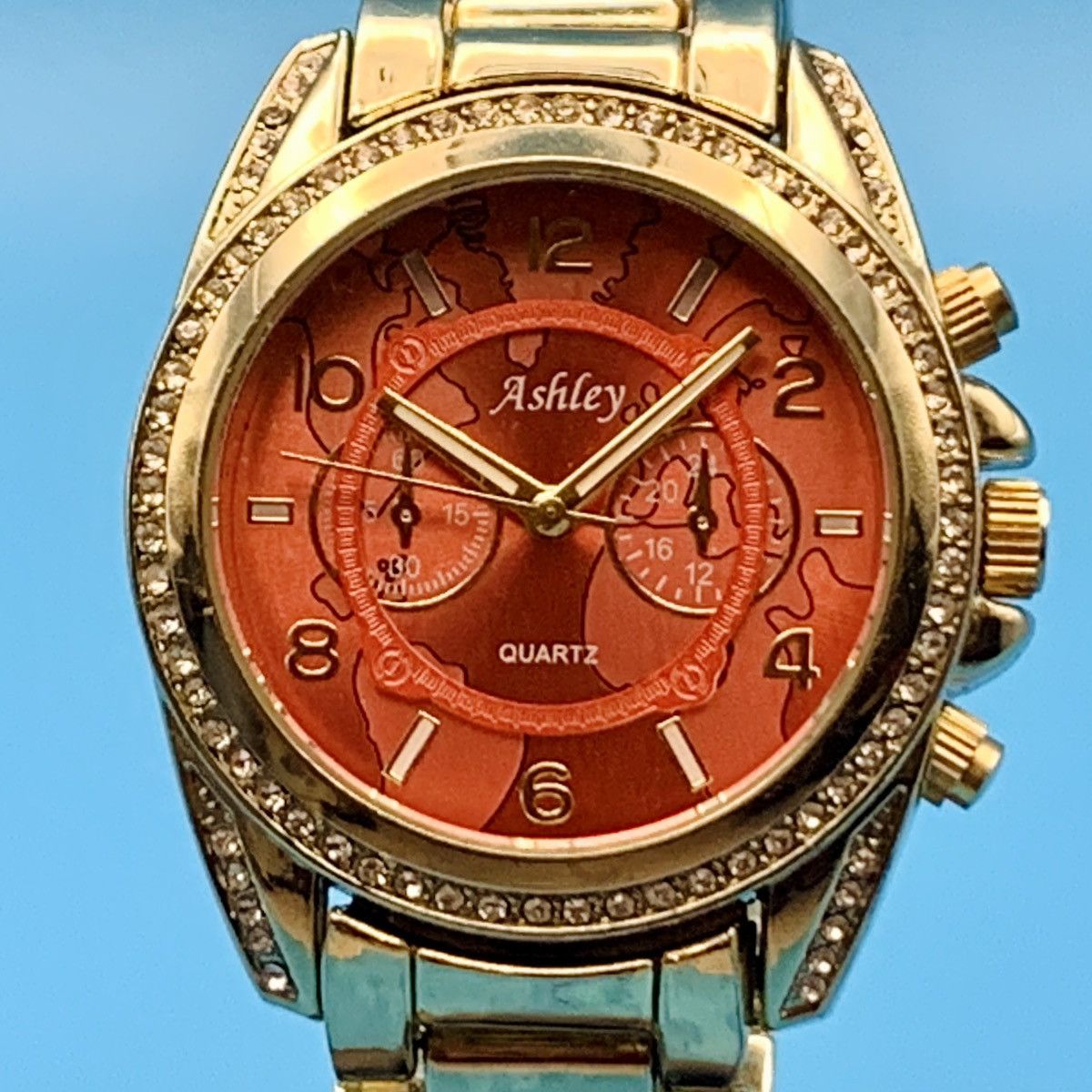 Other ASHLEY 7694 Women’s Wristwatch Crystals Map Works New Batt Size ONE SIZE - 2 Thumbnail