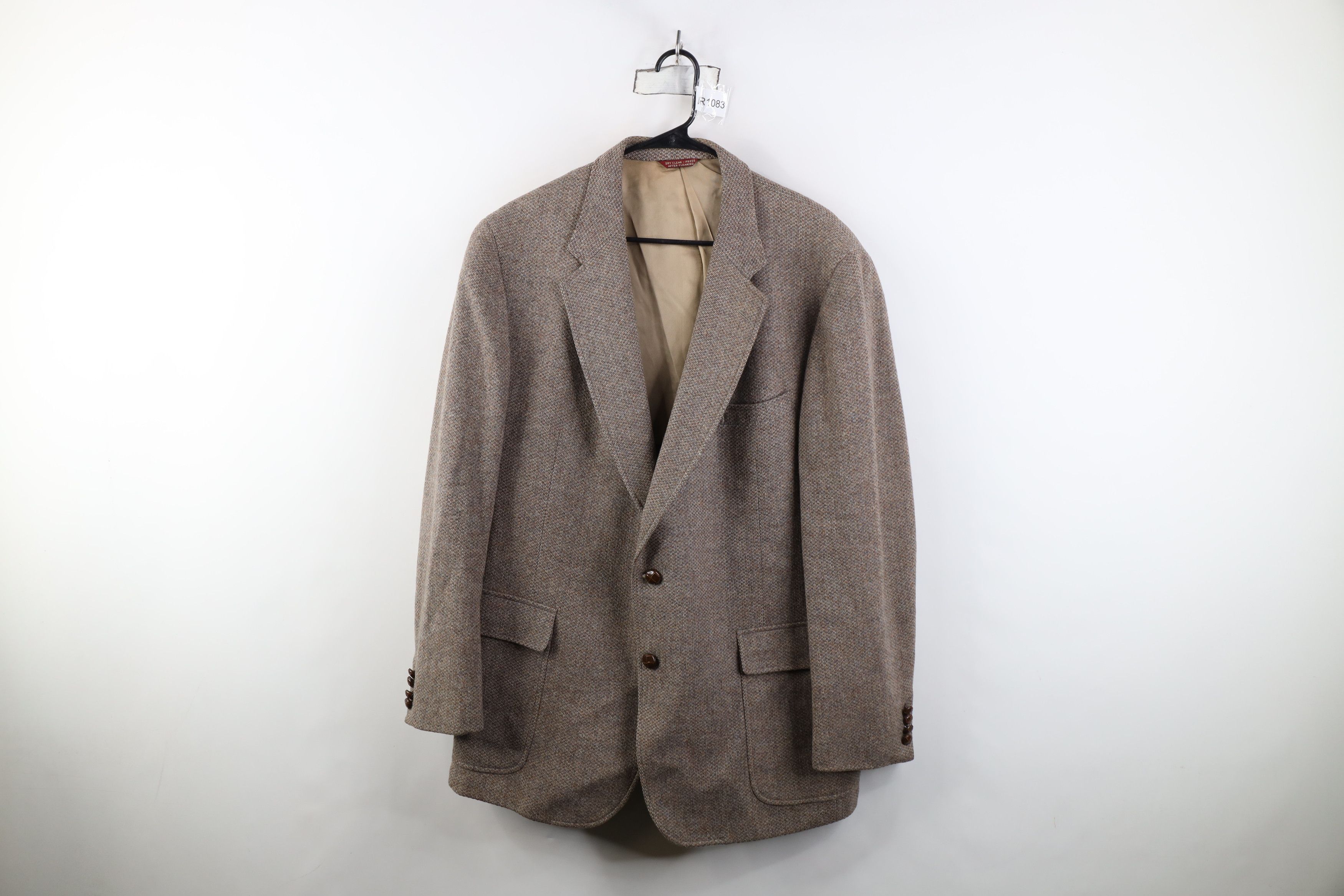 Vintage Vintage 70s Streetwear Suit Coat Blazer Jacket Beige USA Size XL / US 12-14 / IT 48-50 - 1 Thumbnail