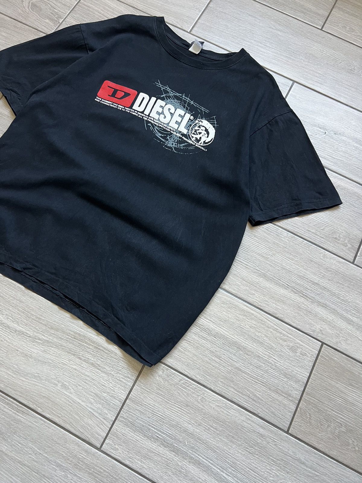 Diesel Vintage Diesel T-Shirt Big Logo Japanese Hype Rare Size US XXL / EU 58 / 5 - 4 Thumbnail