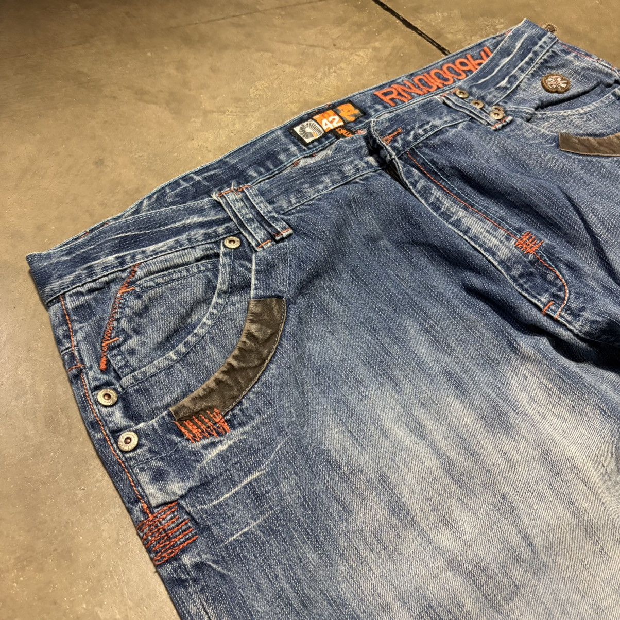 Akademiks Vintage Akademiks Denim Jeans Wide Leg Baggy Skater Y2K JNCO Size US 42 / EU 58 - 12 Thumbnail