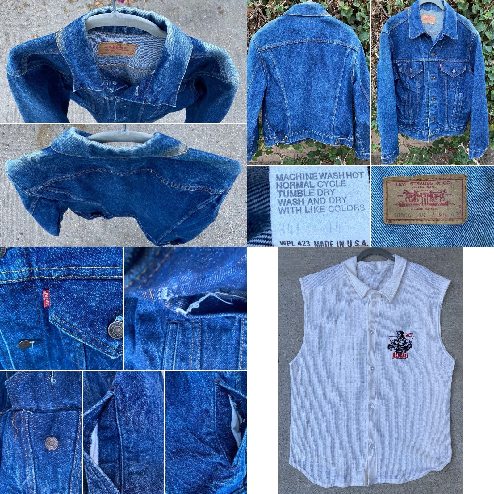 Levi's VINTAGE Levi’s Denim Jacket Trucker Cowboy Western Worn Made In USA Size 42 Size US XS / EU 42 / 0 - 9 Thumbnail