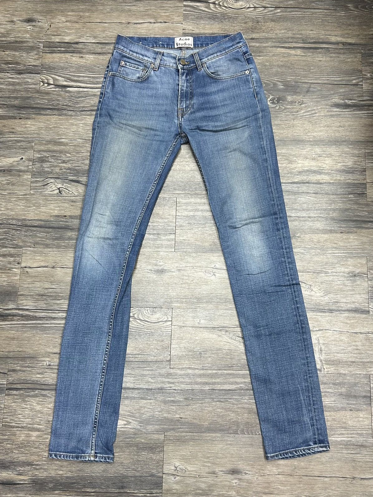 image of Acne Studios Standard Straight Leg Denim in Blue, Men's (Size 31)