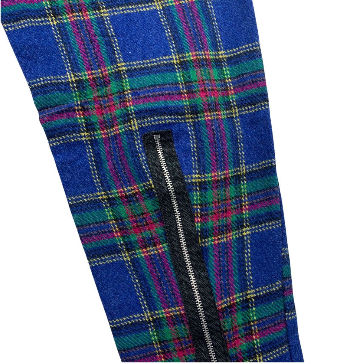 Seditionaries × Vintage Vintage TIGER OF LONDON blue tartan plaid zip bondage pants Size US 29 - 19 Thumbnail