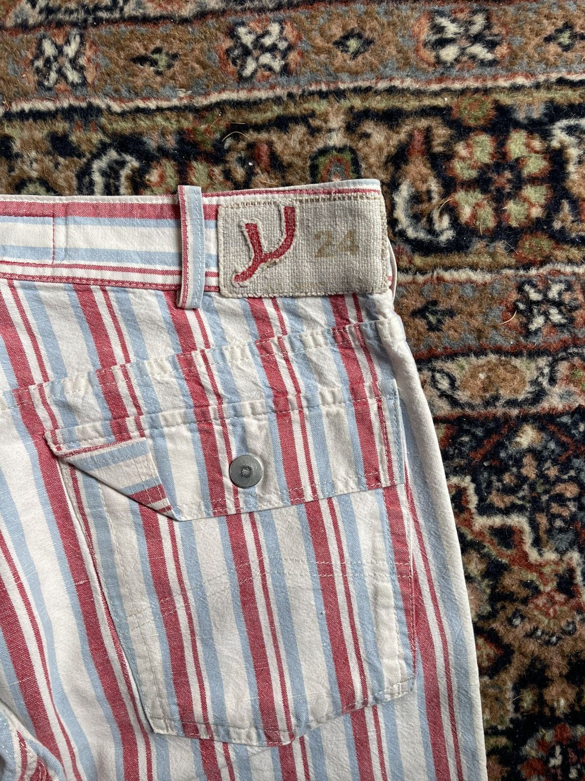 Armani Vintage Armani Jeans stripe pants Size US 38 / EU 54 - 4 Thumbnail