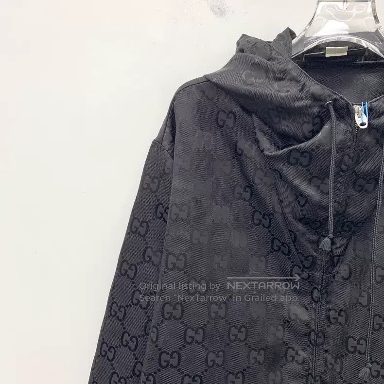 Gucci Gucci Black logo dark pattern full print hooded drawstring Size US S / EU 44-46 / 1 - 3 Thumbnail