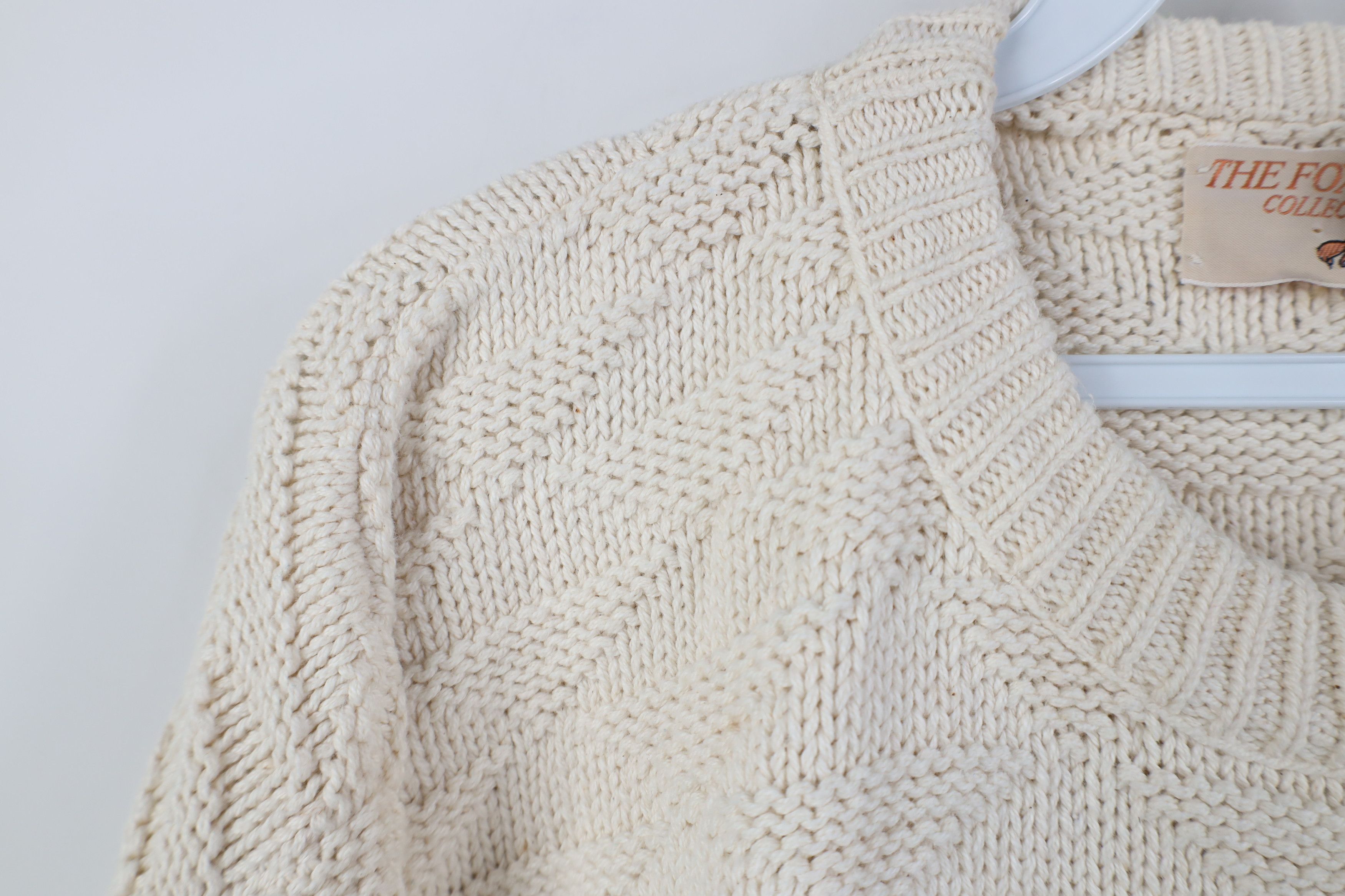 Vintage Vintage 90s Streetwear Cotton Knit Crewneck Sweater USA Size US M / EU 48-50 / 2 - 4 Thumbnail