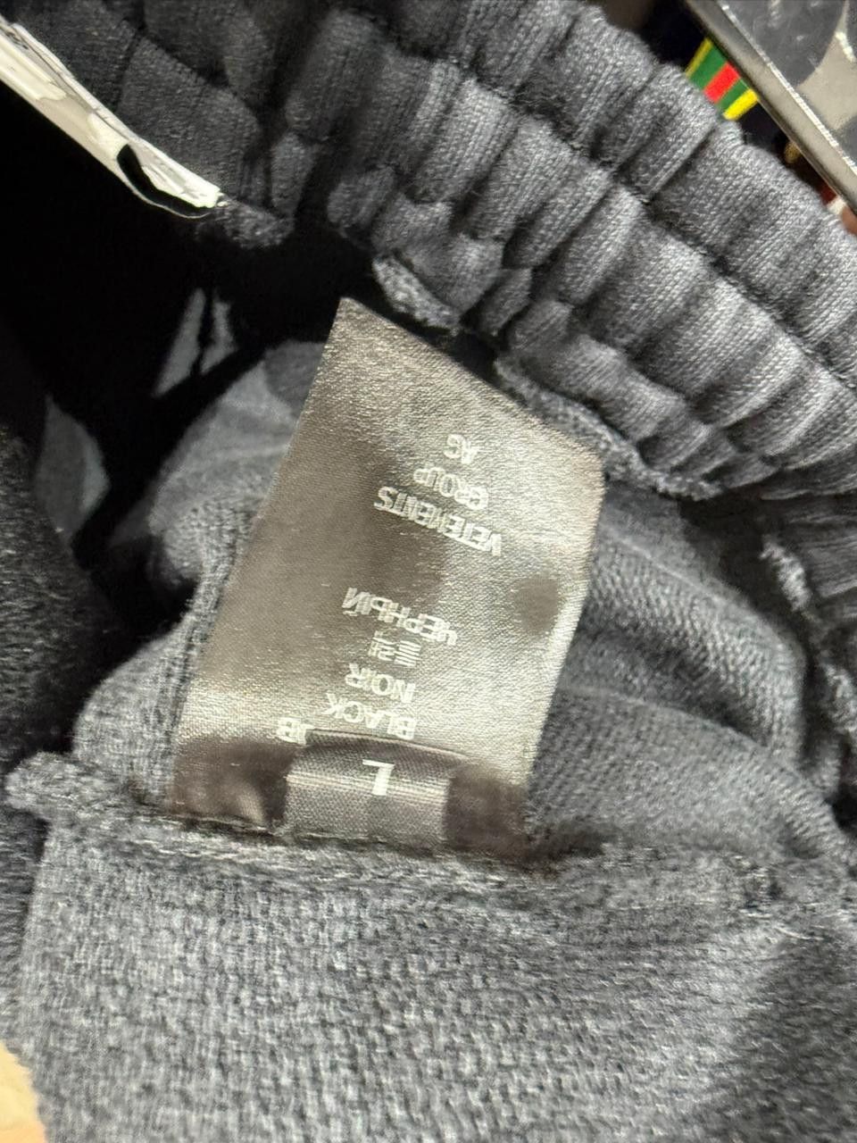 Vetements CC28 Logo Detail Cotton Track-Pant in Black Size US 34 / EU 50 - 4 Thumbnail