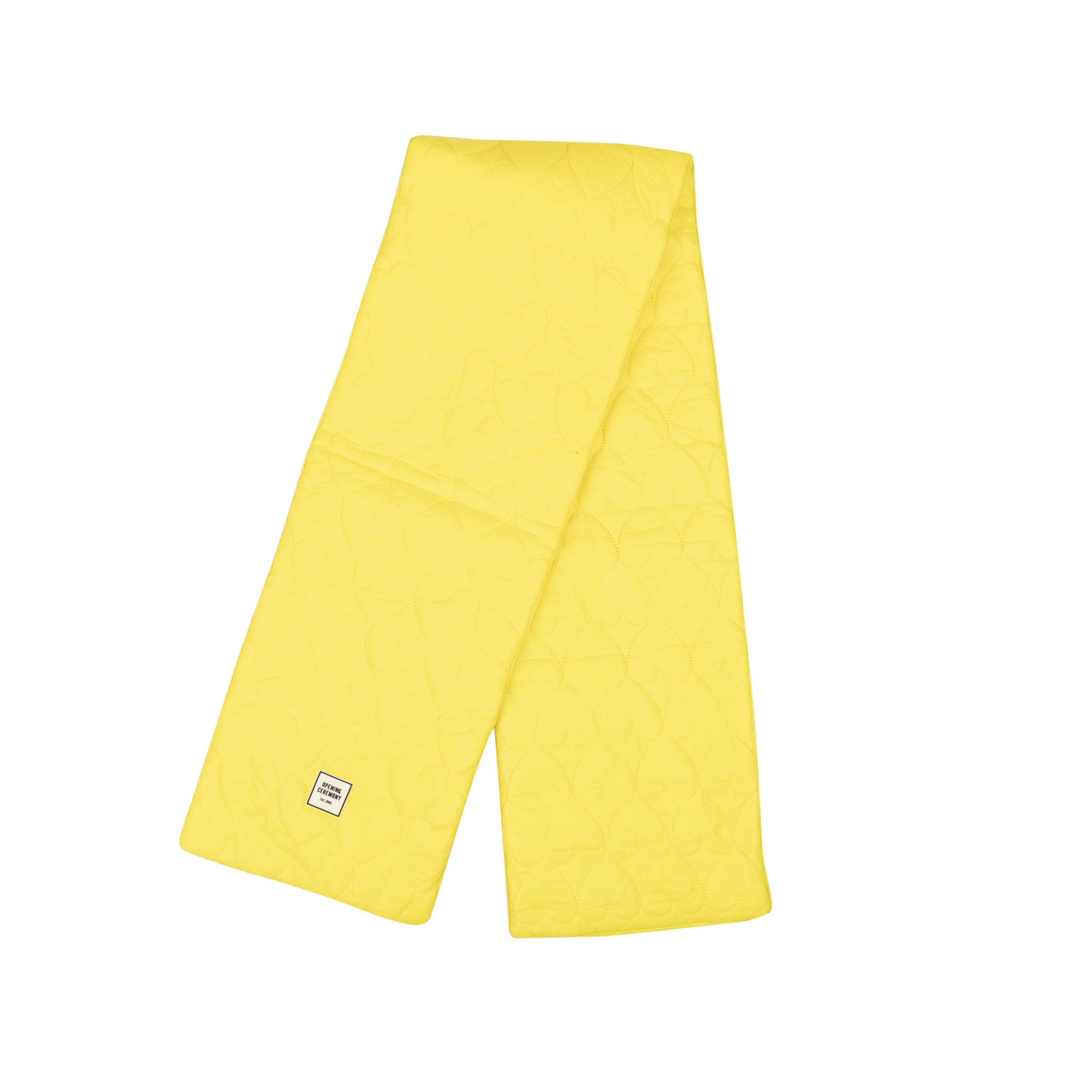 Opening Ceremony Yellow Polyester Quilted Scarf Size OS Size ONE SIZE - 1 Thumbnail