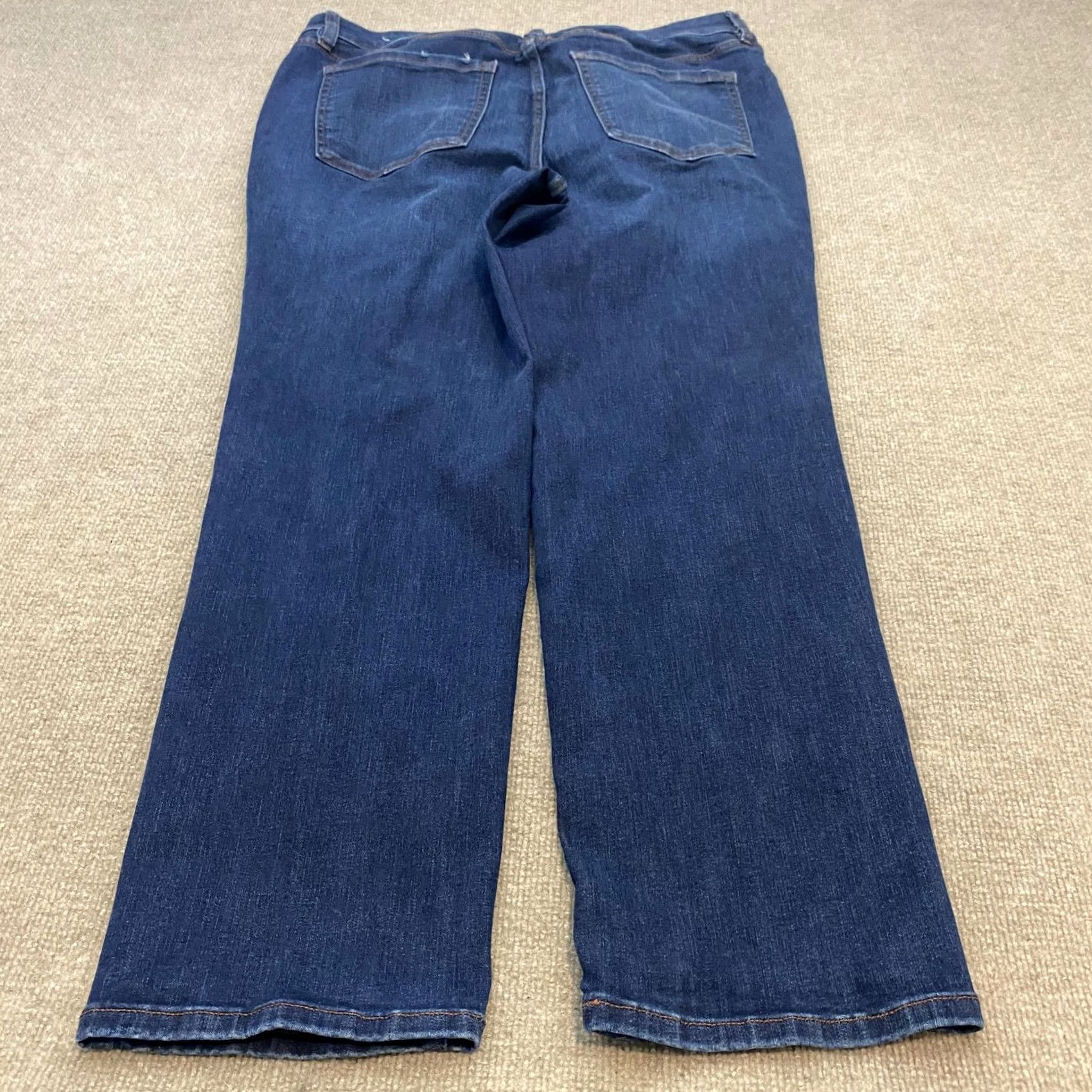 Vintage Lane Bryant Signature Fit Jeans Womens 18 Blue Med Wash Mid Rise Denim Straight 5-Pocket Plus Size Womens Boys Girls Mens Size 40" / US 18 - 2 Thumbnail