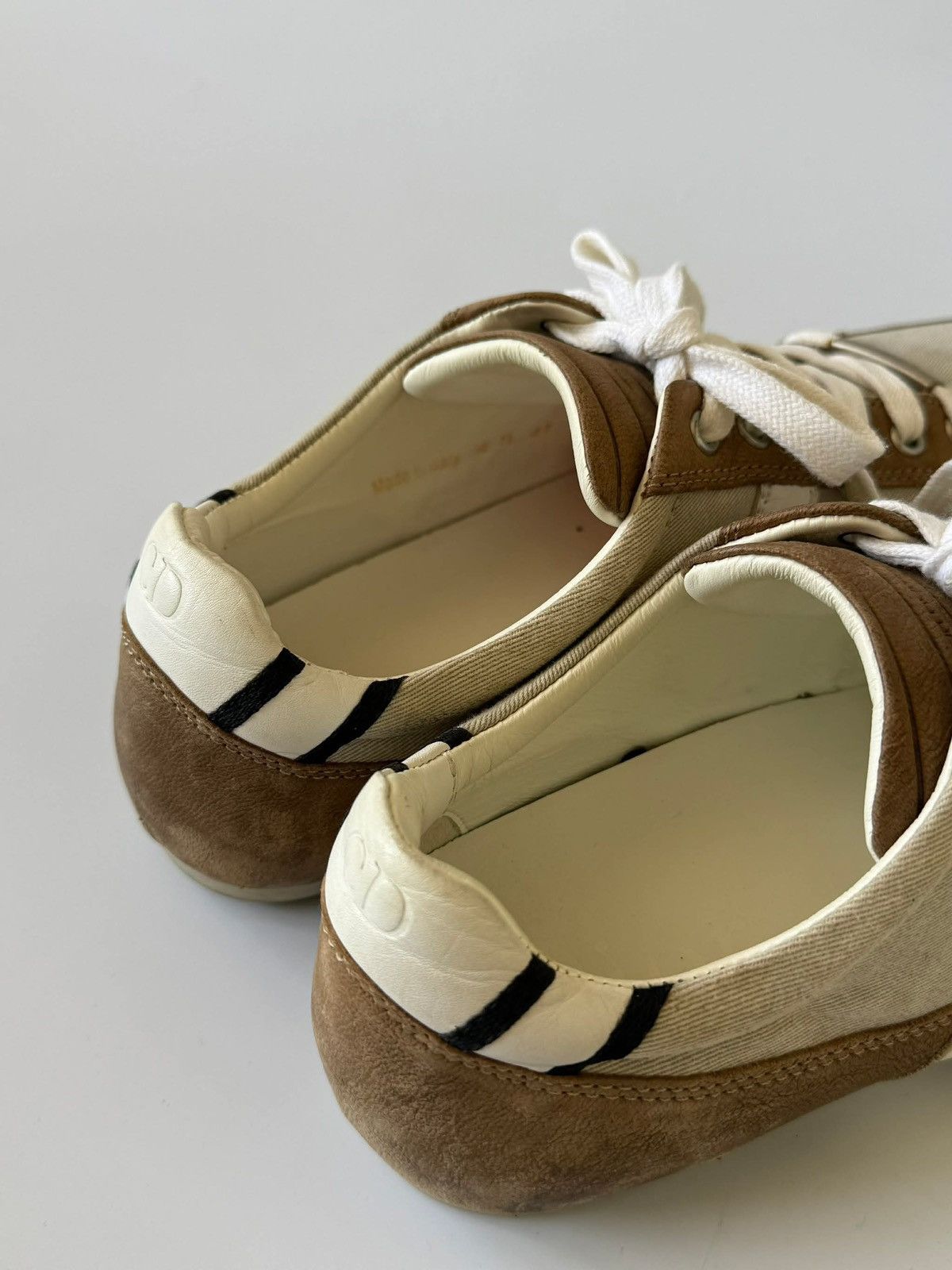 Dior Dior Homme Brown Canvas and Suede Low Top Sneakers Size US 7.5 / EU 40-41 - 7 Thumbnail
