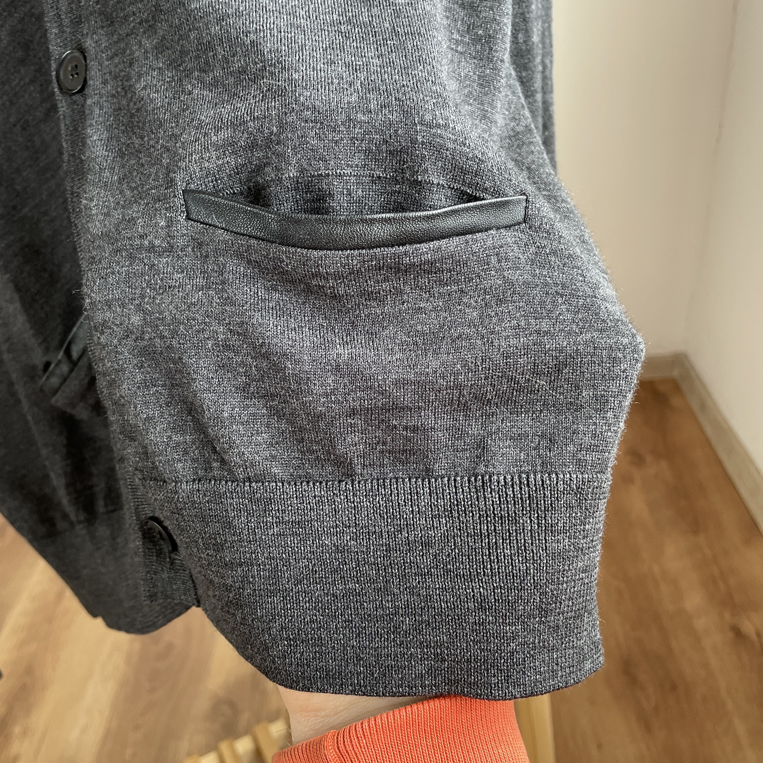 The Kooples The Kooples Merino Wool Leather Details Cardigan Size L Size US L / EU 52-54 / 3 - 6 Thumbnail