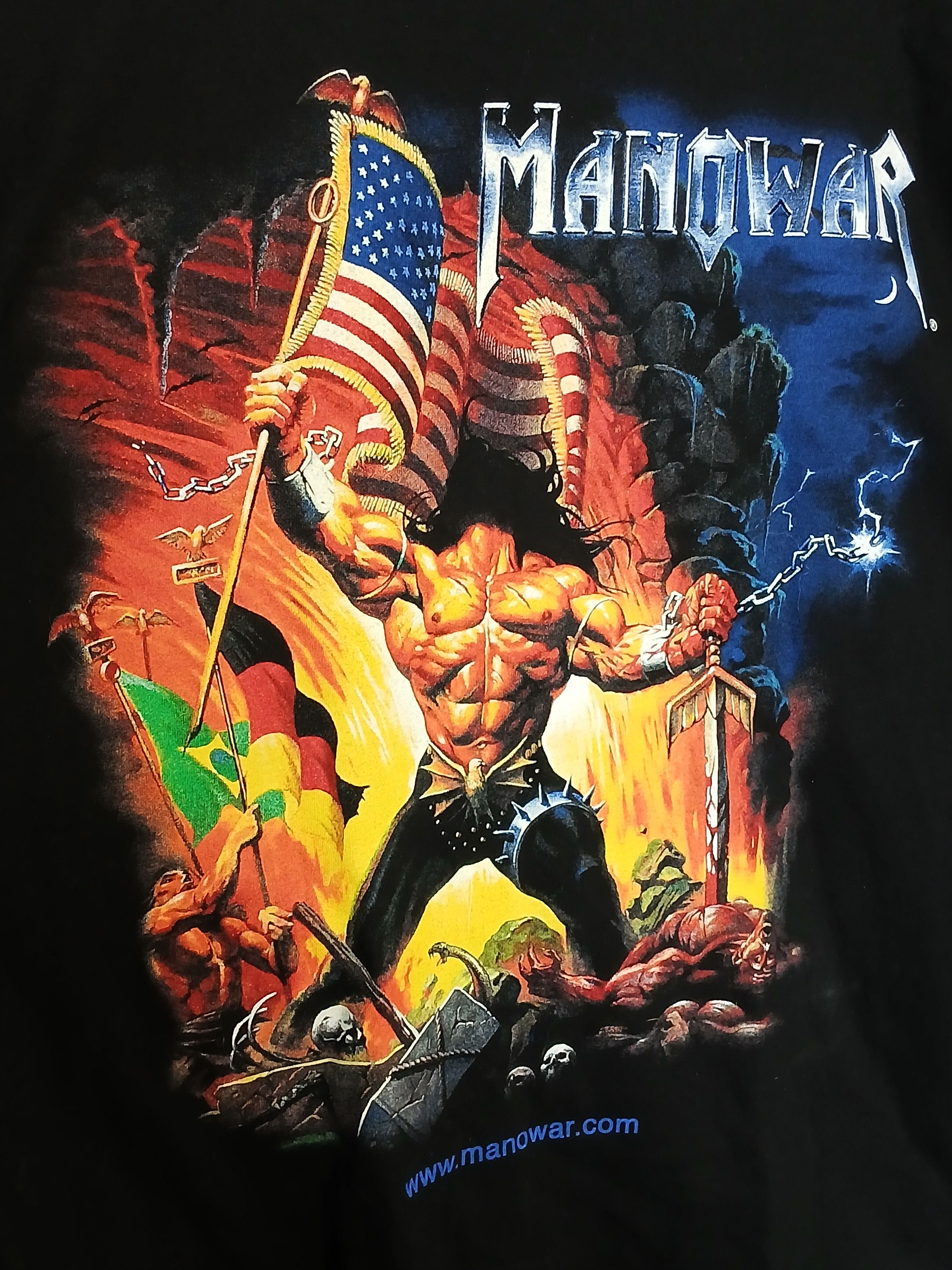 Band Tees Manowar Warrior Of The World T-Shirt Size US XL / EU 56 / 4 - 3 Thumbnail