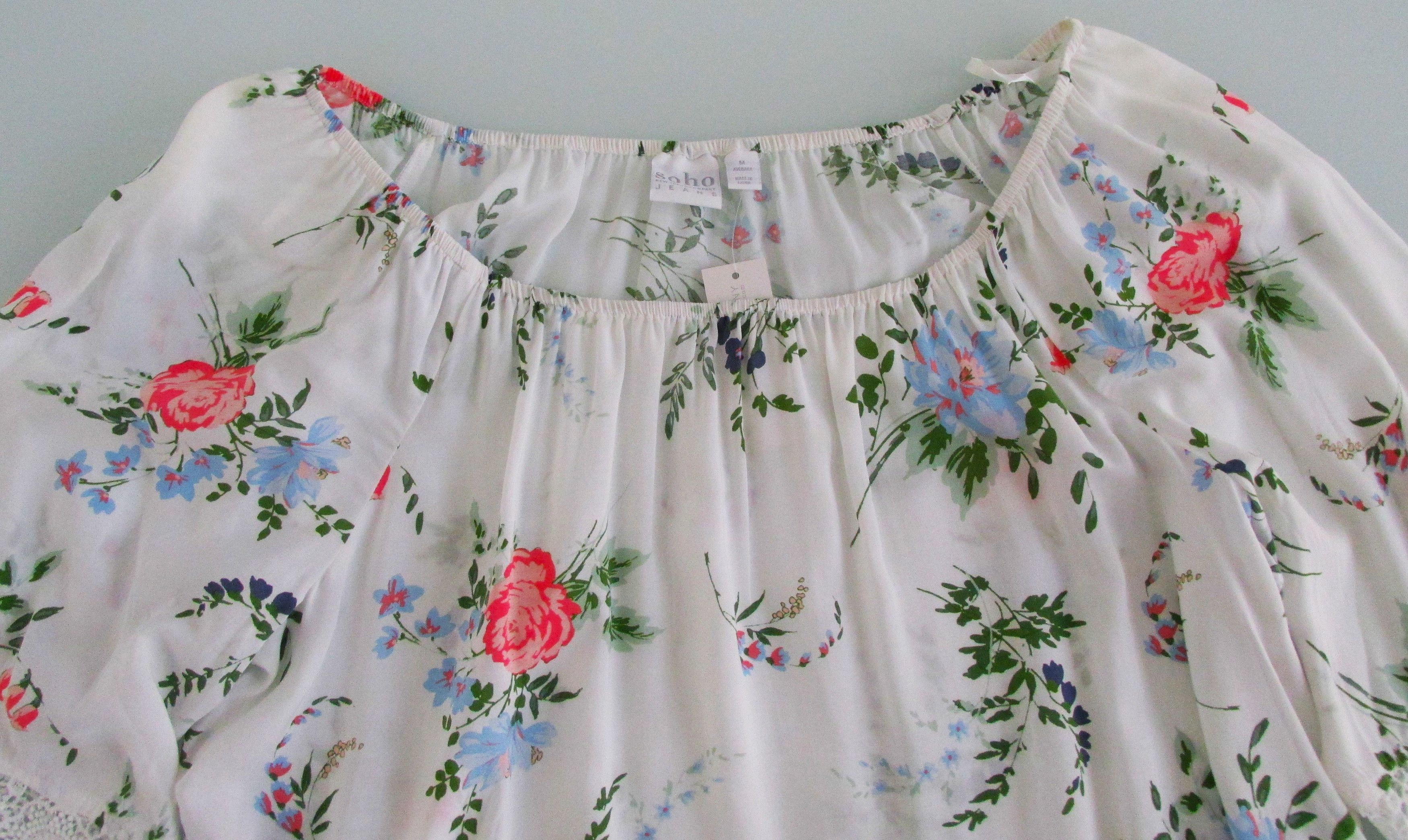 Other SOHO (NWT) Women's Short Sleeve Blouse Size Medium Size M / US 6-8 / IT 42-44 - 4 Thumbnail