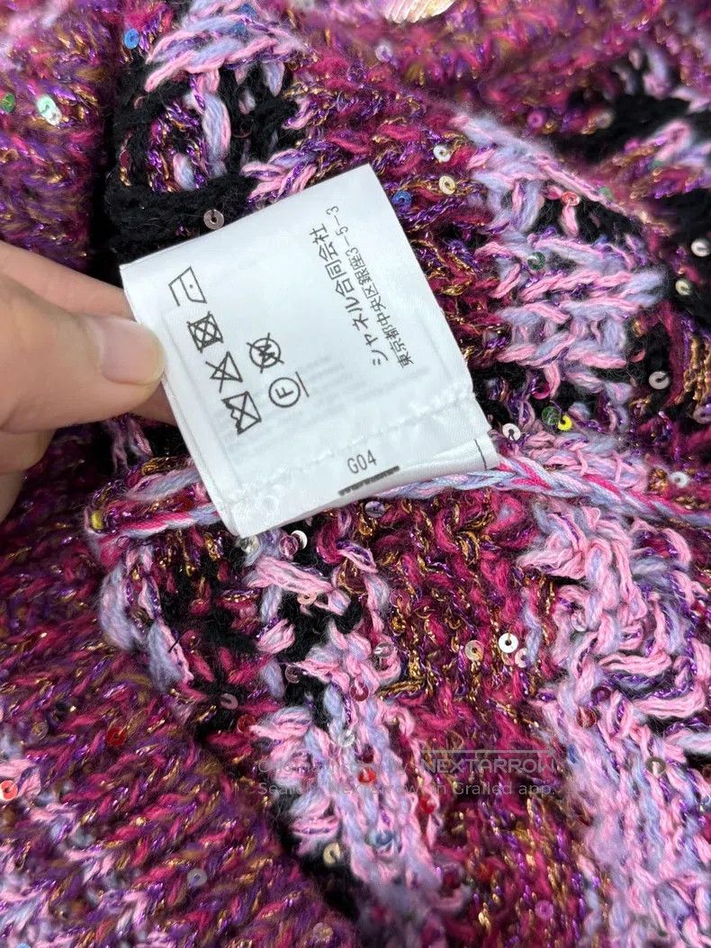 Chanel Chanel 24C Heavy Industry Colour Sequin Knitted Cardigan c Size XXS / US 00 / IT 34 - 7 Thumbnail