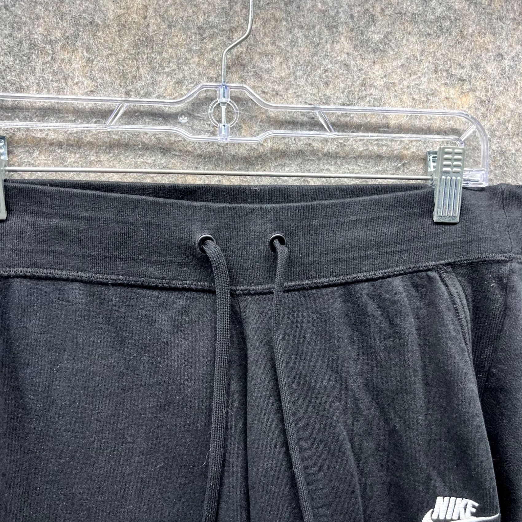 Nike Nike Sweatpants Women Medium Black Athletic Jogger Cotton Fleece Pockets Casual Wool? Size 32" / US 10 / IT 46 - 4 Thumbnail