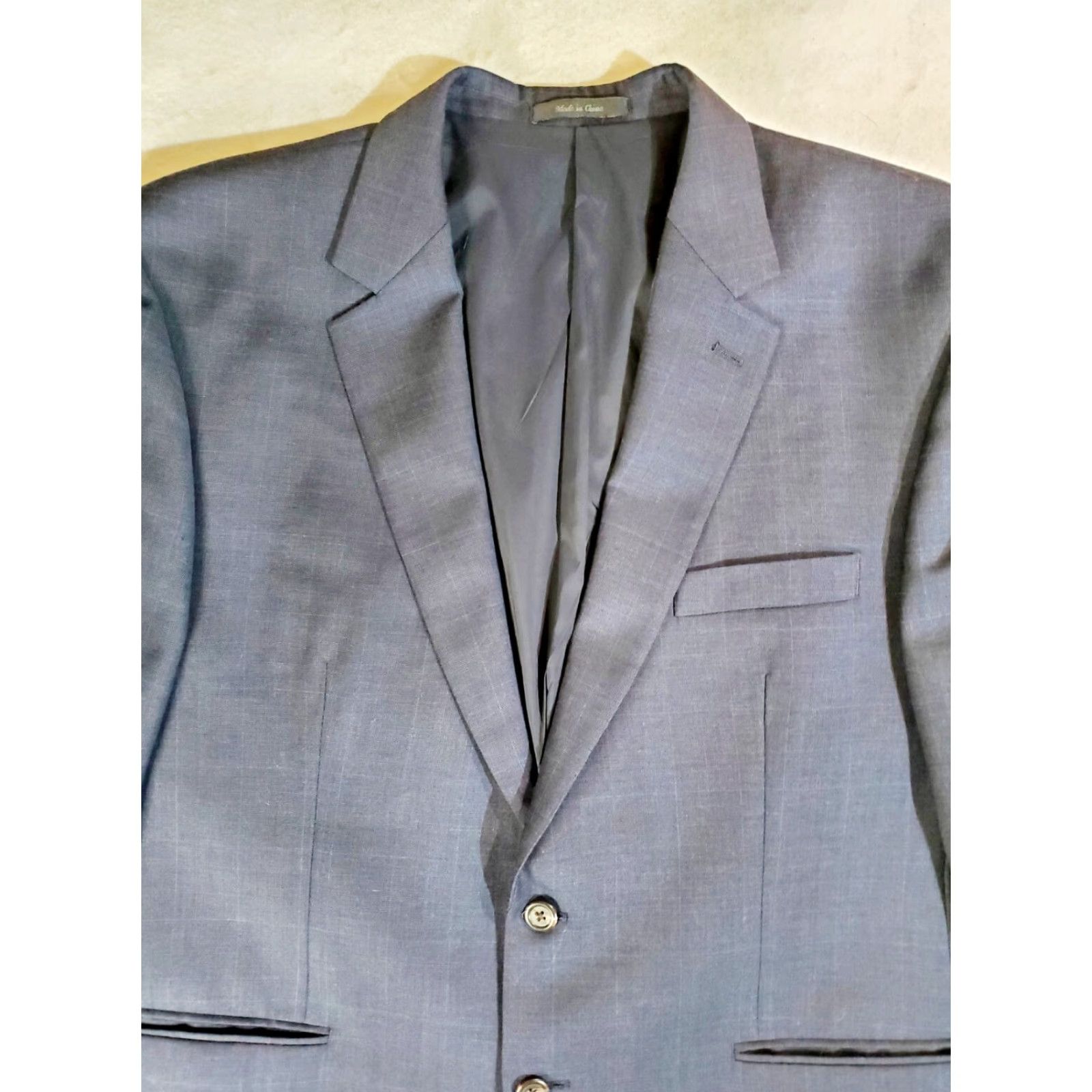 Ralph Lauren Lauren Ralph Lauren-Signature Blue 100% Wool Sport Coat Jacket Mens 46R Size US S / EU 44-46 / 1 - 2 Thumbnail