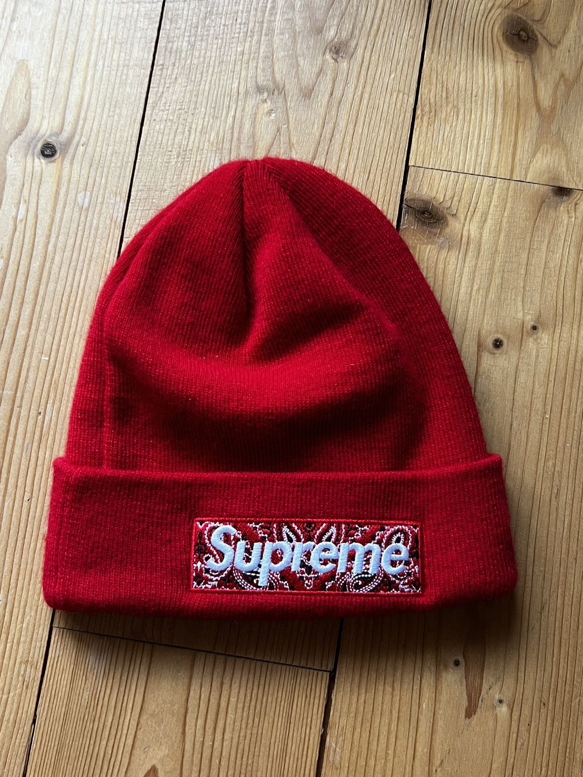Supreme Beanie Supreme New Era Box Logo (AH19) Red Size ONE SIZE - 1 Thumbnail