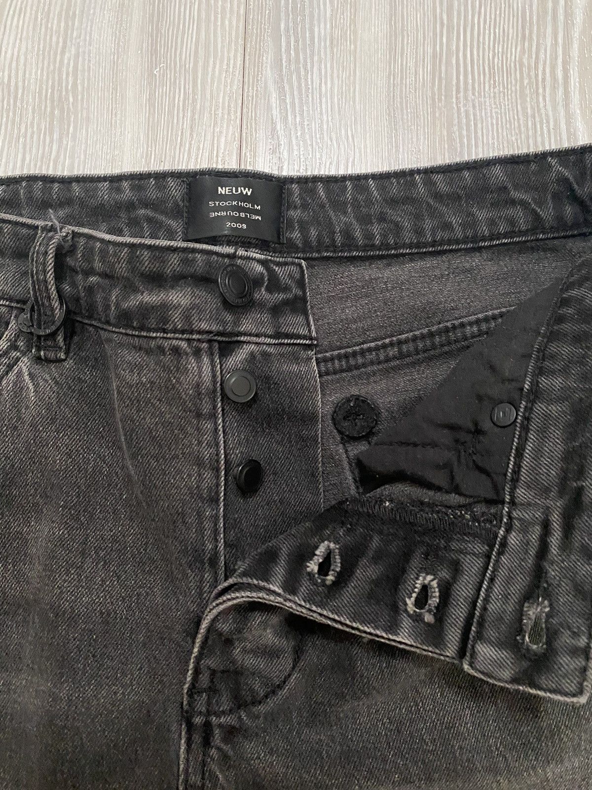 NEUW Denim × Vintage Washed Black Relaxed Neuw Denim Jeans 29x32 Size US 32 / EU 48 - 5 Thumbnail